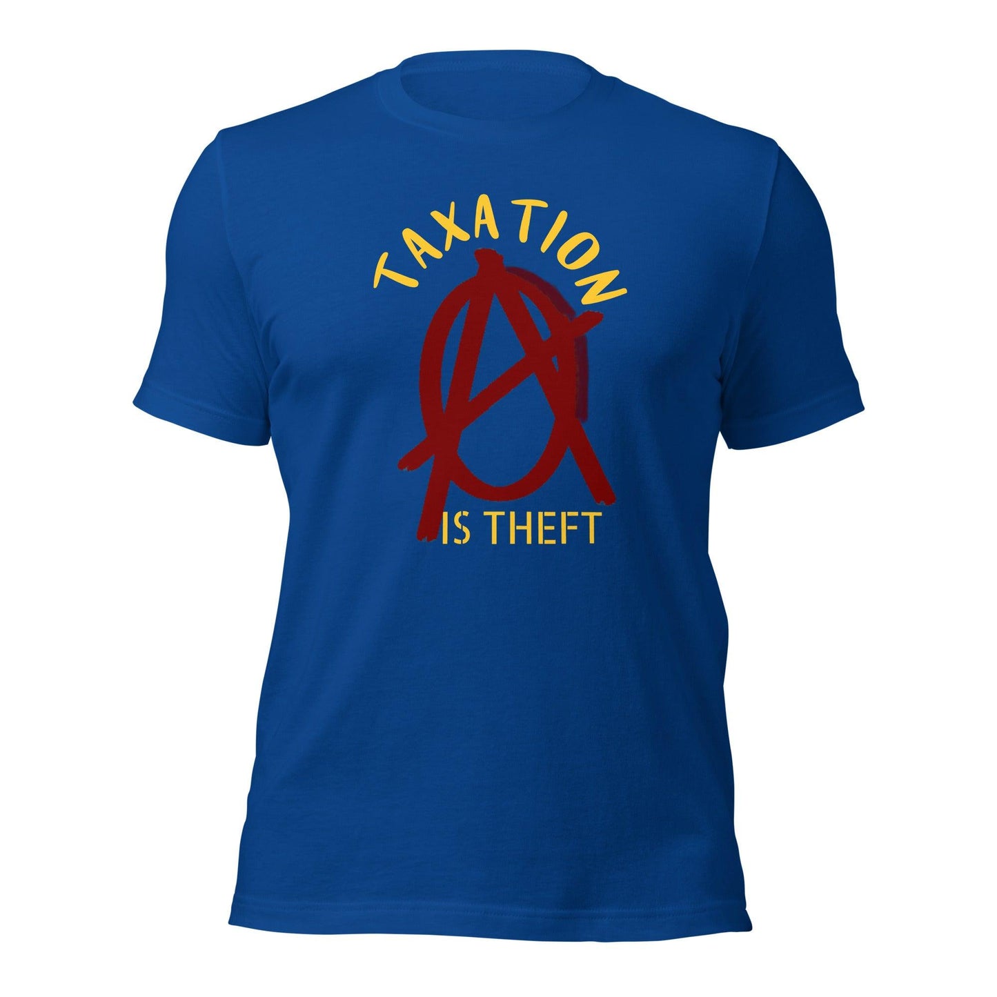 Anarchy Wear Red "Taxation Is Theft" Unisex t-shirt - AnarchyWear