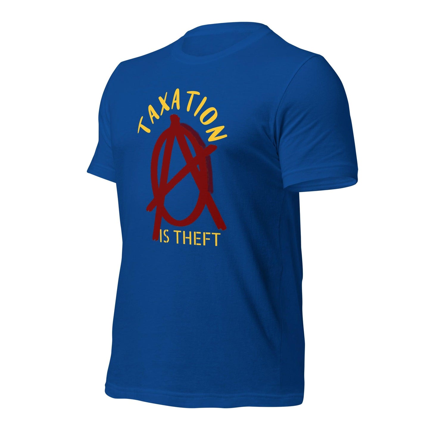 Anarchy Wear Red "Taxation Is Theft" Unisex t-shirt - AnarchyWear
