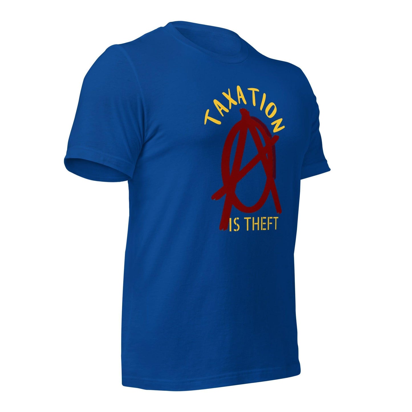Anarchy Wear Red "Taxation Is Theft" Unisex t-shirt - AnarchyWear