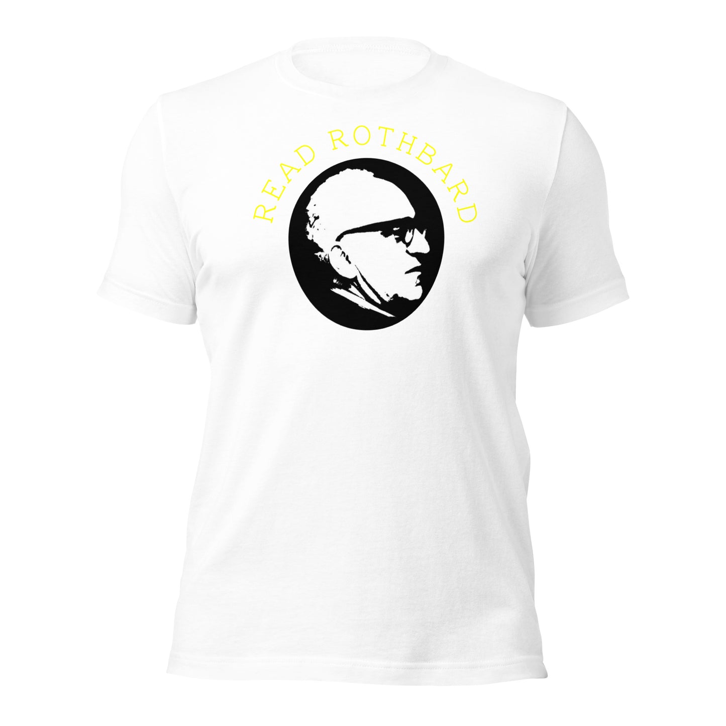 Anarchy Wear Gold on Pastels "Read Rothbard" Unisex t-shirt