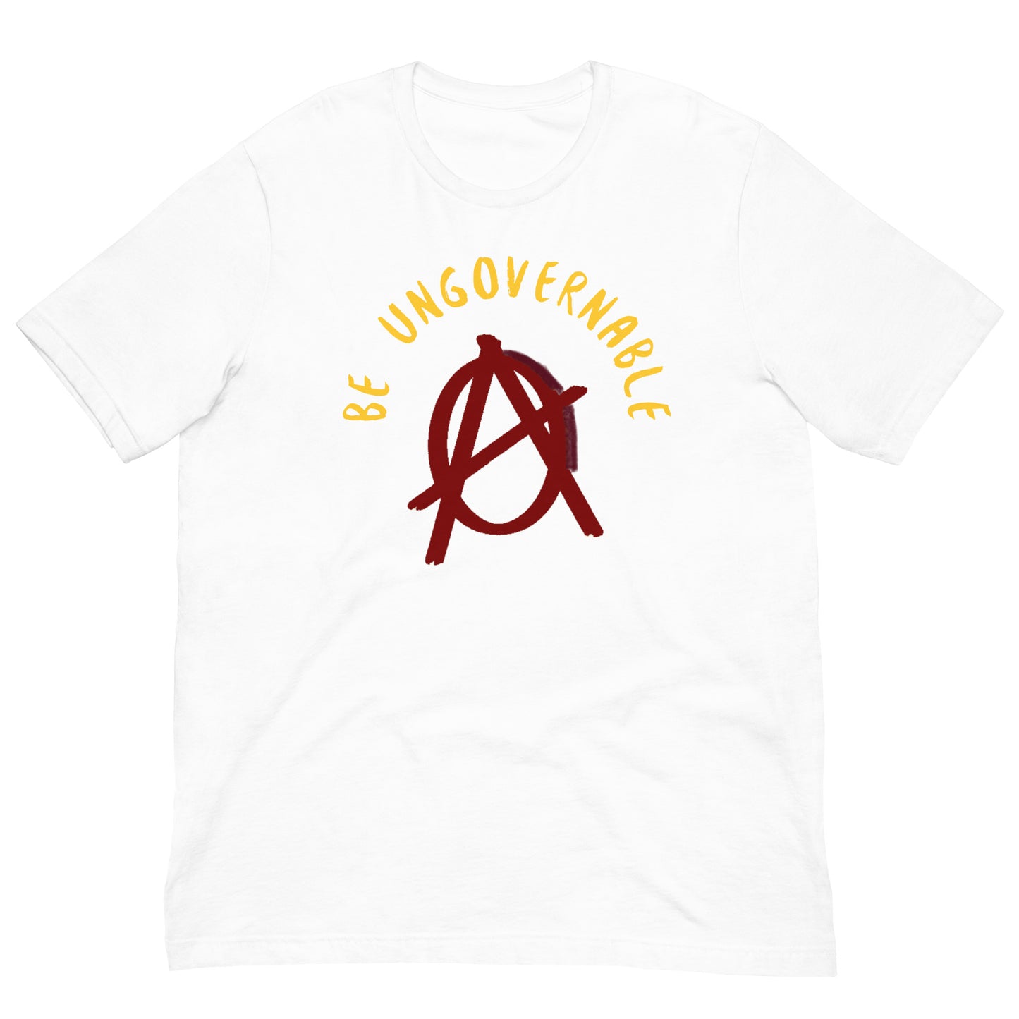 Anarchy Wear "Be Ungovernable" Red Pastels Unisex t-shirt