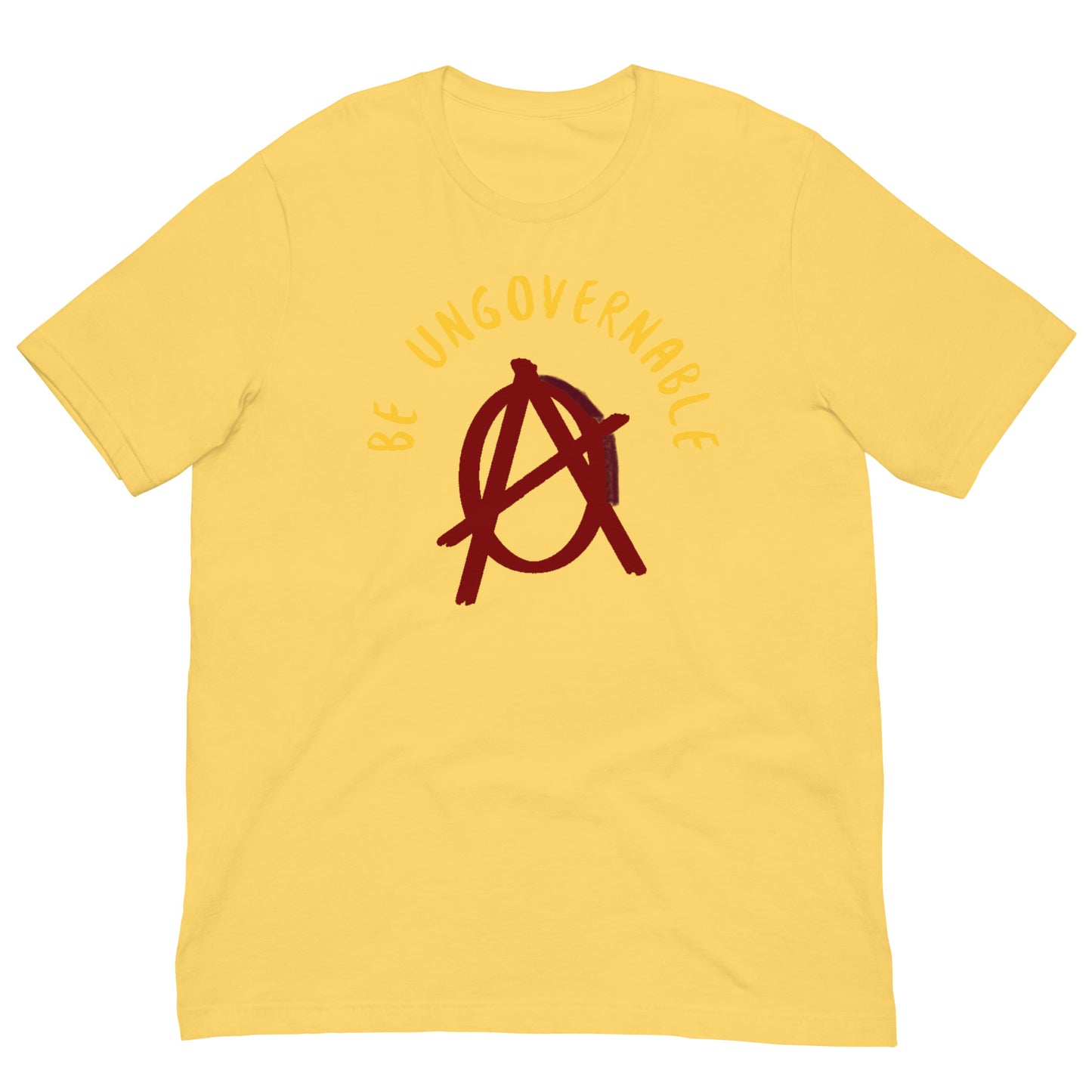Anarchy Wear "Be Ungovernable" Red Pastels Unisex t-shirt