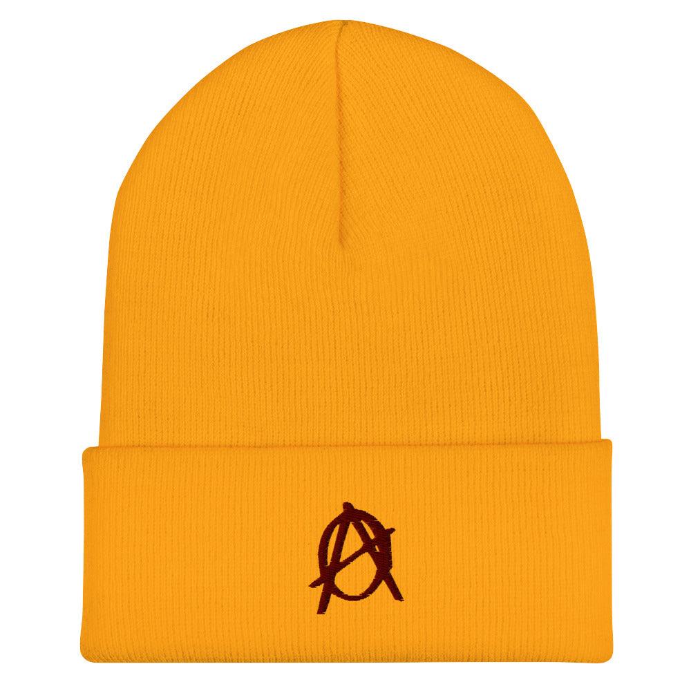 Anarchy Red Cuffed Beanie - AnarchyWear