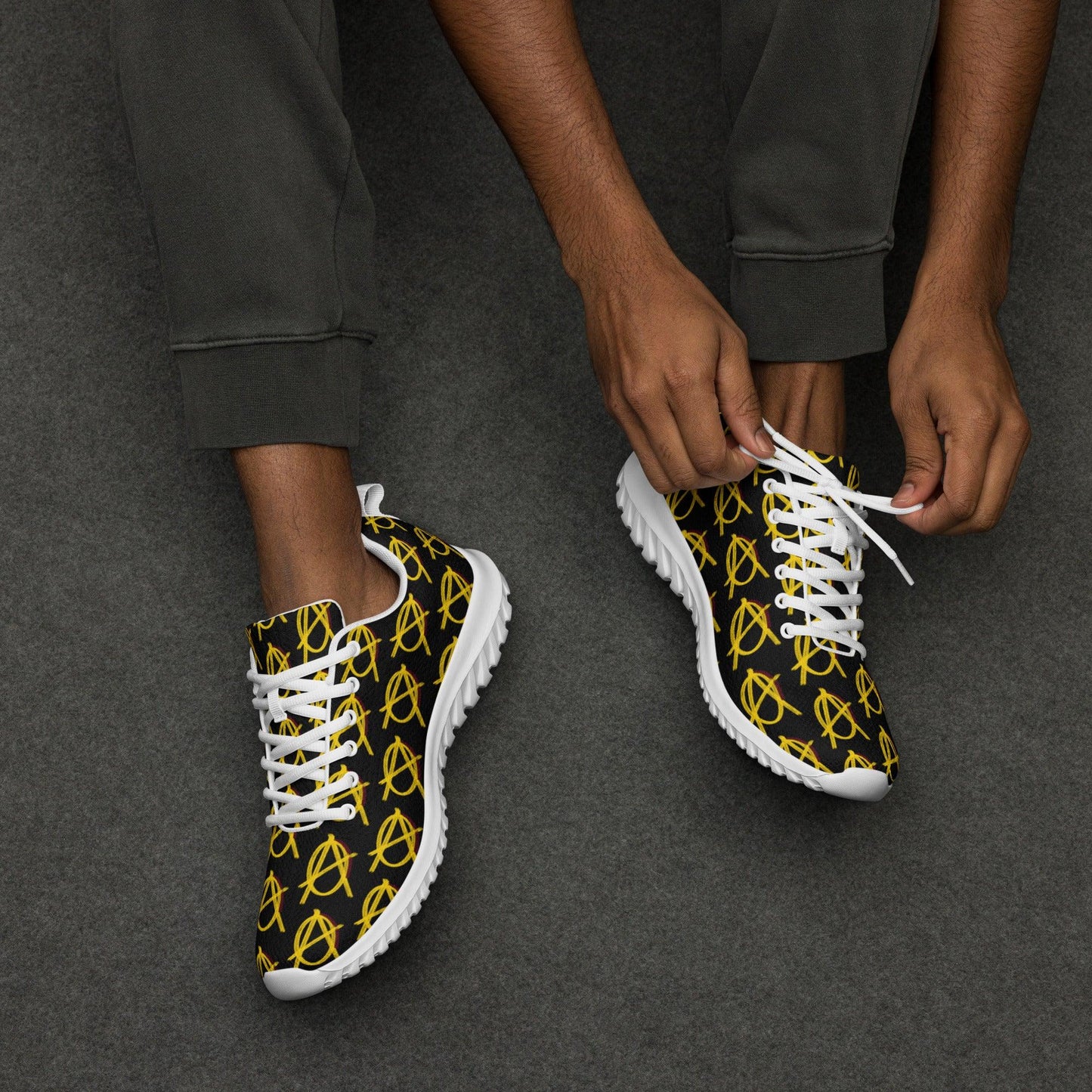 Anarchy Wear Black and Gold Men's Athletic Shoes - AnarchyWear