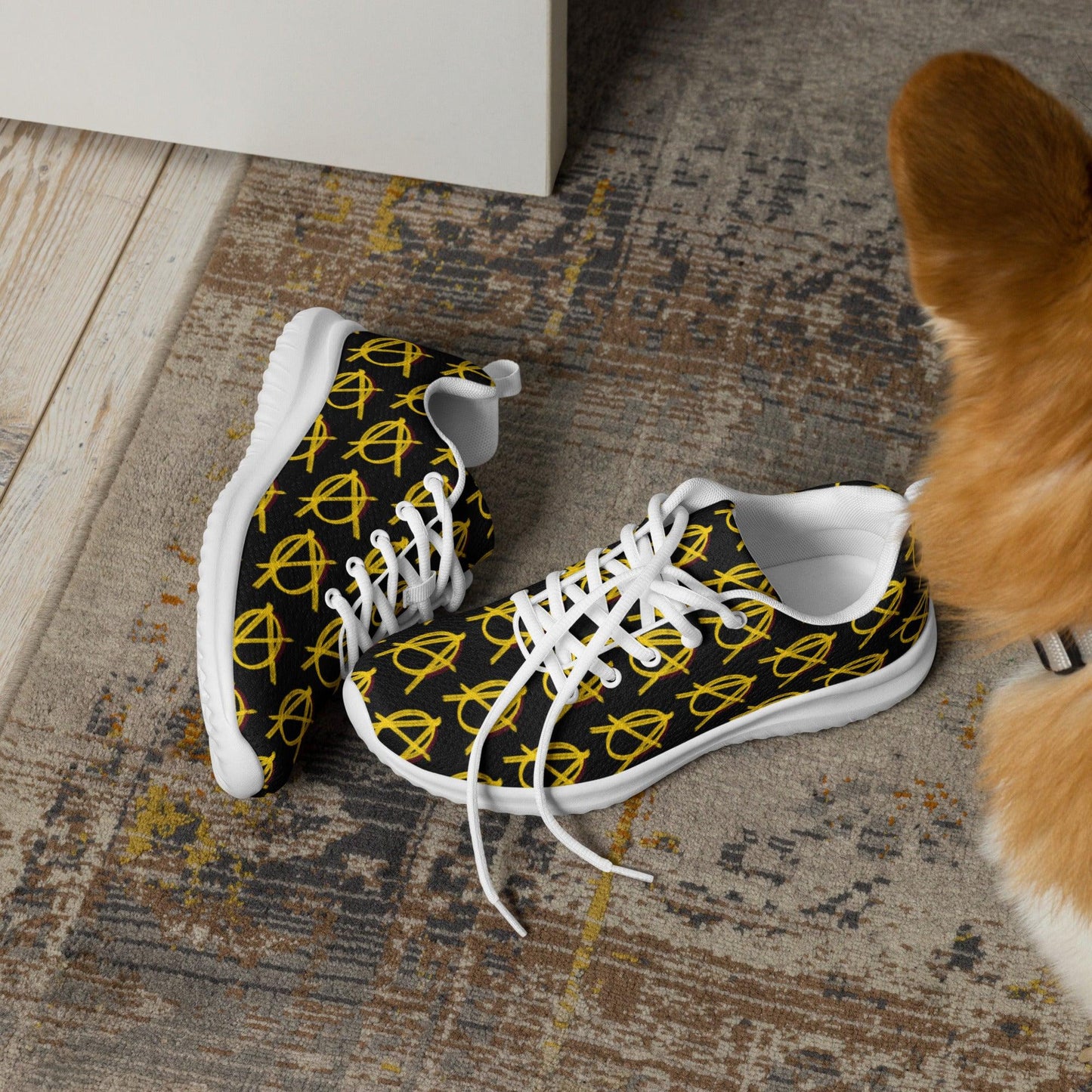 Anarchy Wear Black and Gold Men's Athletic Shoes - AnarchyWear