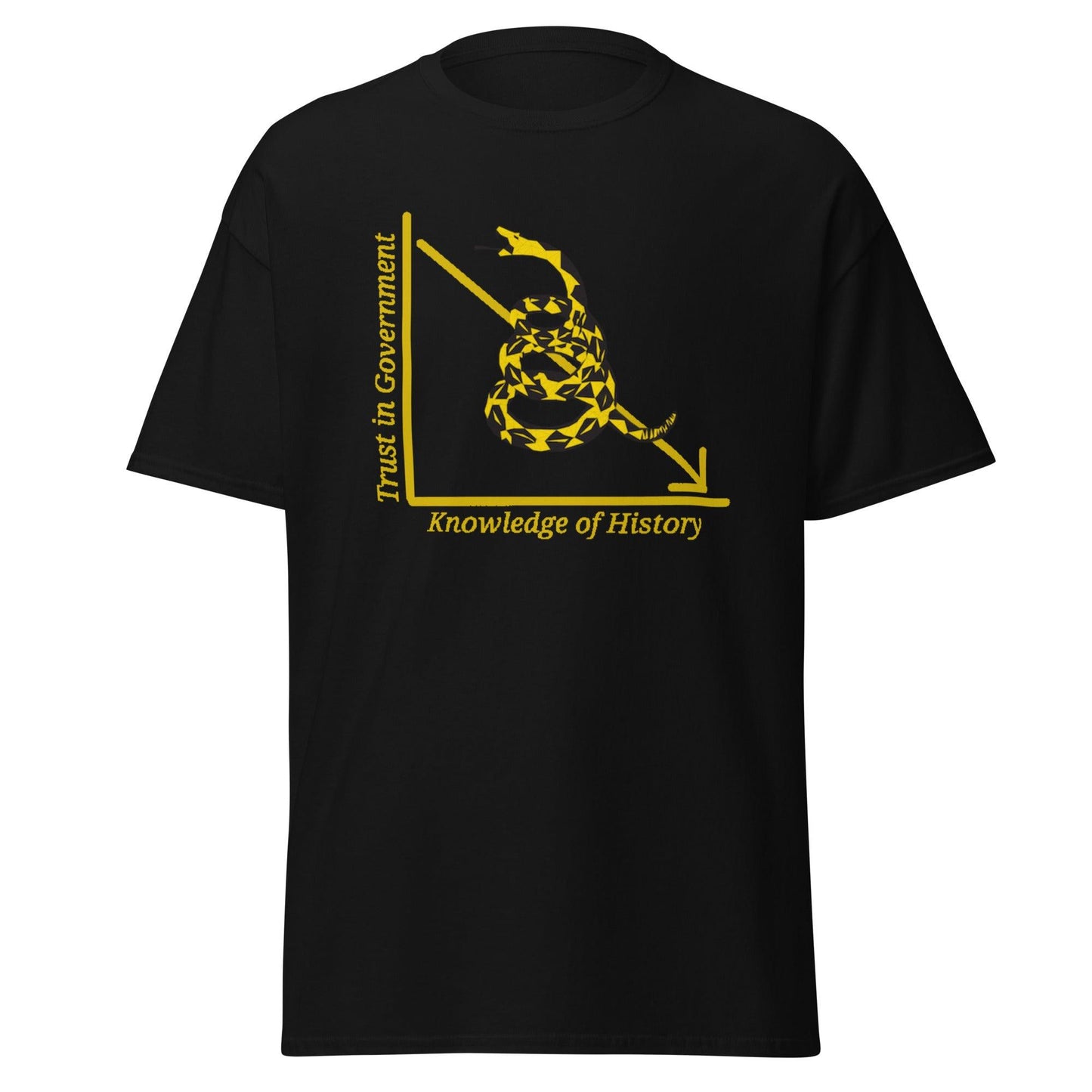Anarchy Wear "Trust in Government" Golden Snake "Bigger" Classic tee - AnarchyWear