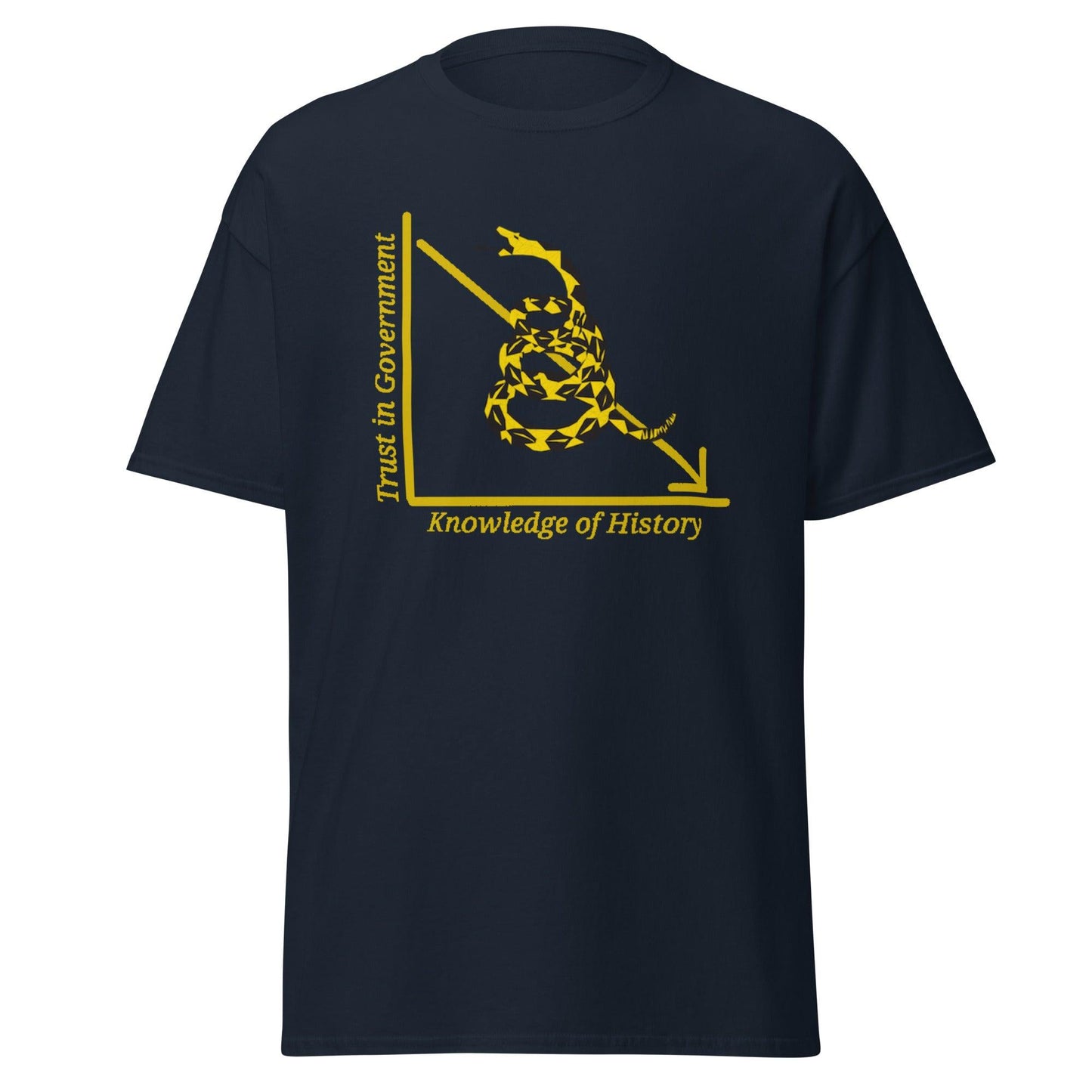 Anarchy Wear "Trust in Government" Golden Snake "Bigger" Classic tee - AnarchyWear