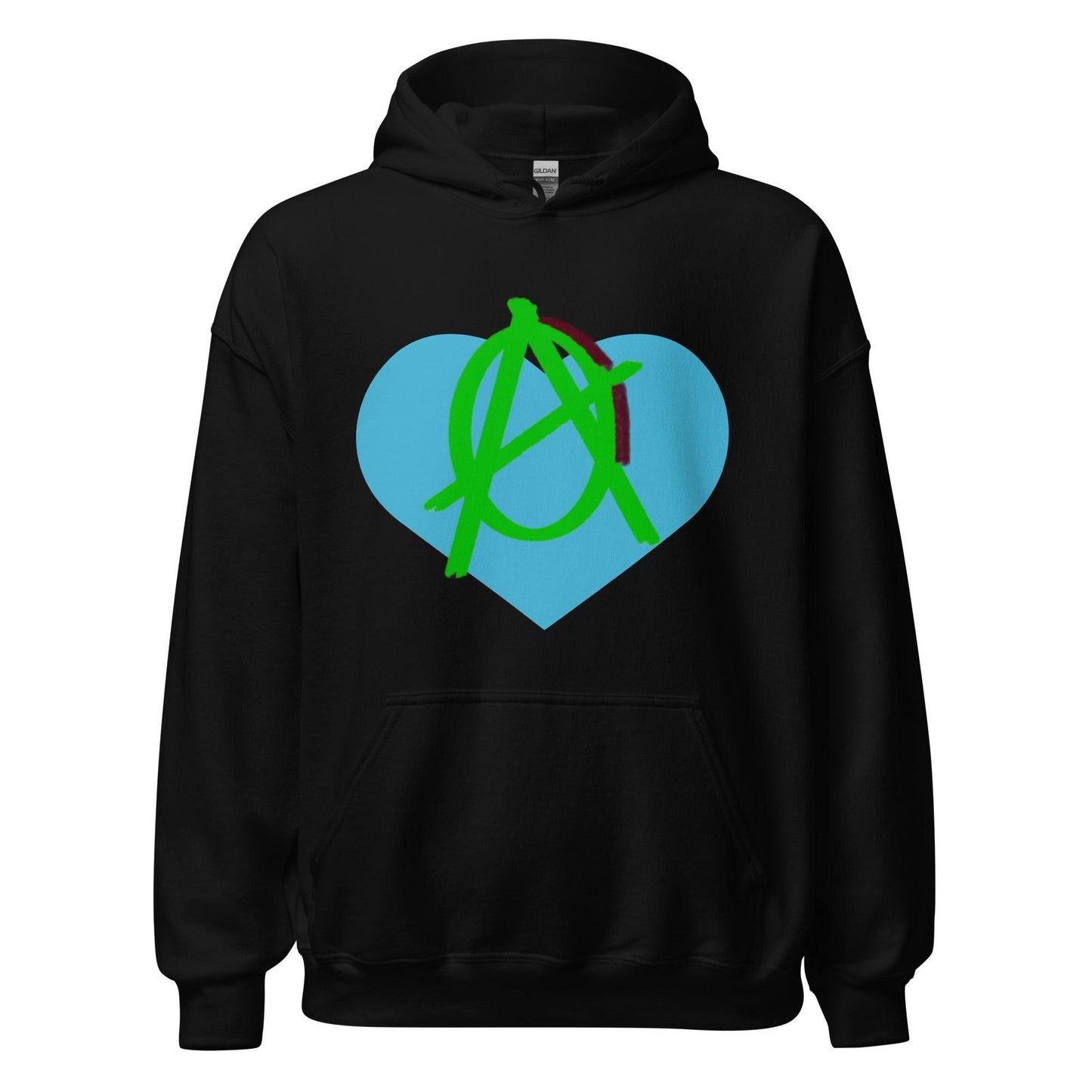 Anarchy Wear Green Love Hoodie - AnarchyWear