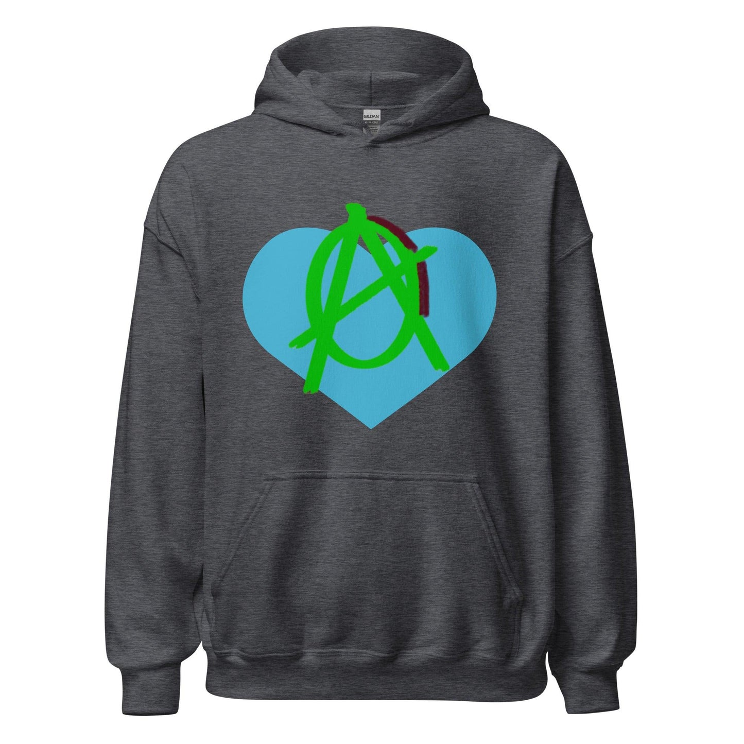 Anarchy Wear Green Love Hoodie - AnarchyWear