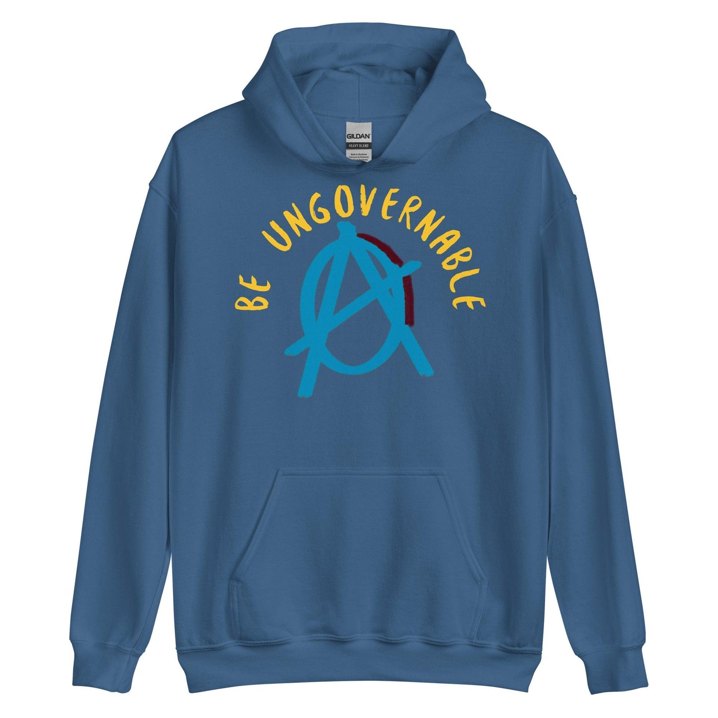 Anarchy Wear Blue "Be Ungovernable" Hoodie - AnarchyWear