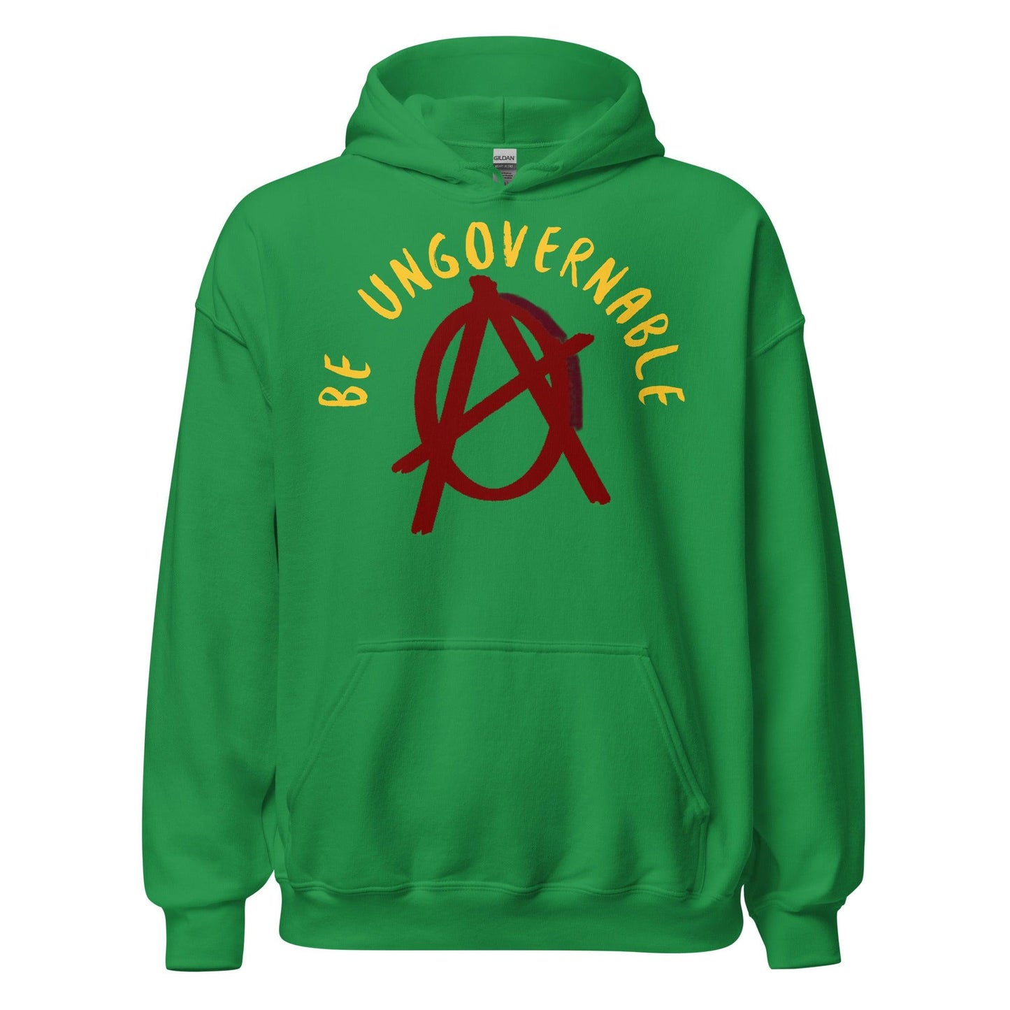 Anarchy Wear Red "Be Ungovernable" Hoodie - AnarchyWear