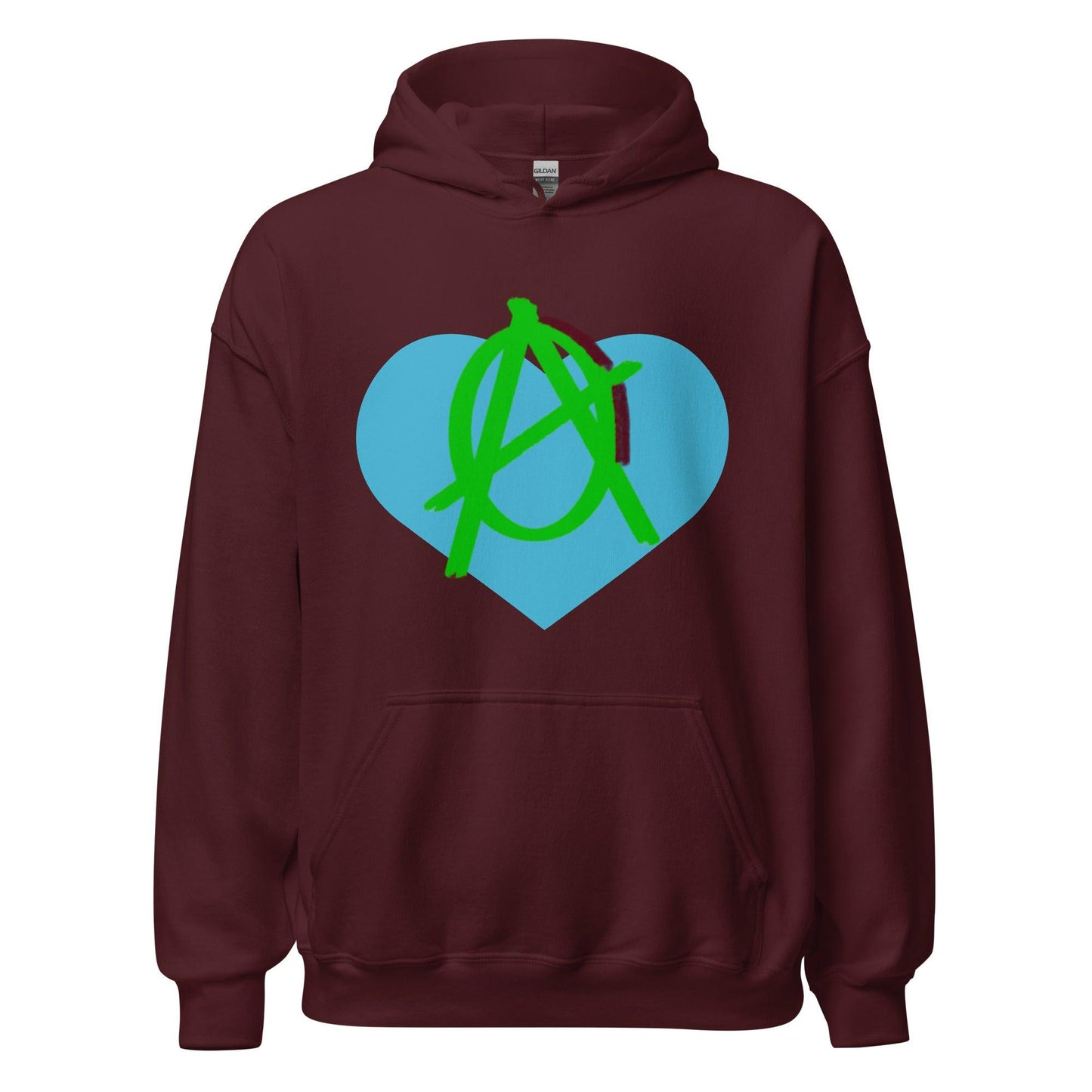 Anarchy Wear Green Love Hoodie - AnarchyWear