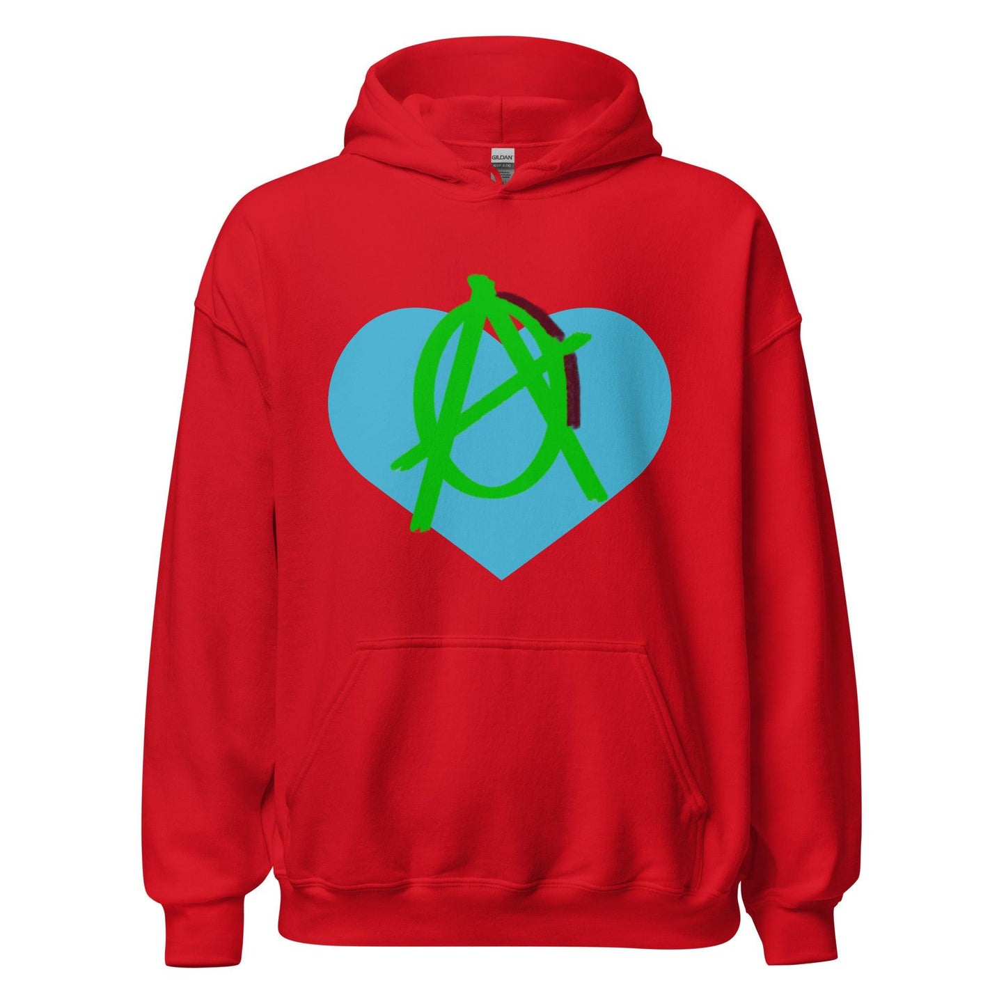 Anarchy Wear Green Love Hoodie - AnarchyWear