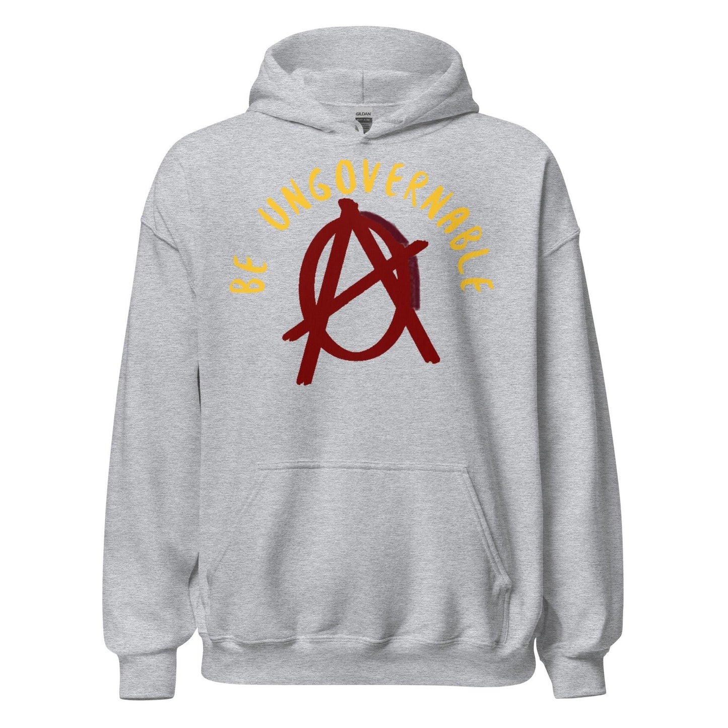 Anarchy Wear Red "Be Ungovernable" Hoodie - AnarchyWear