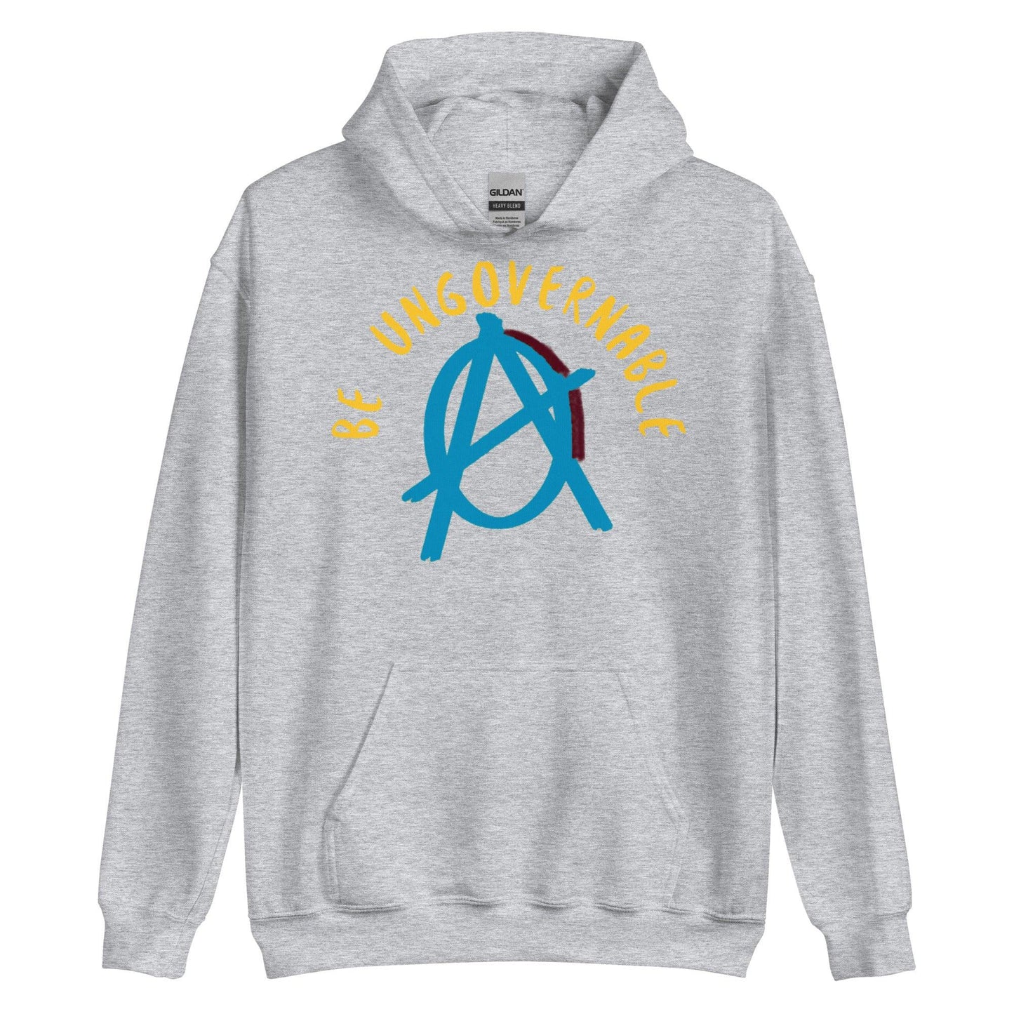 Anarchy Wear Blue "Be Ungovernable" Hoodie - AnarchyWear
