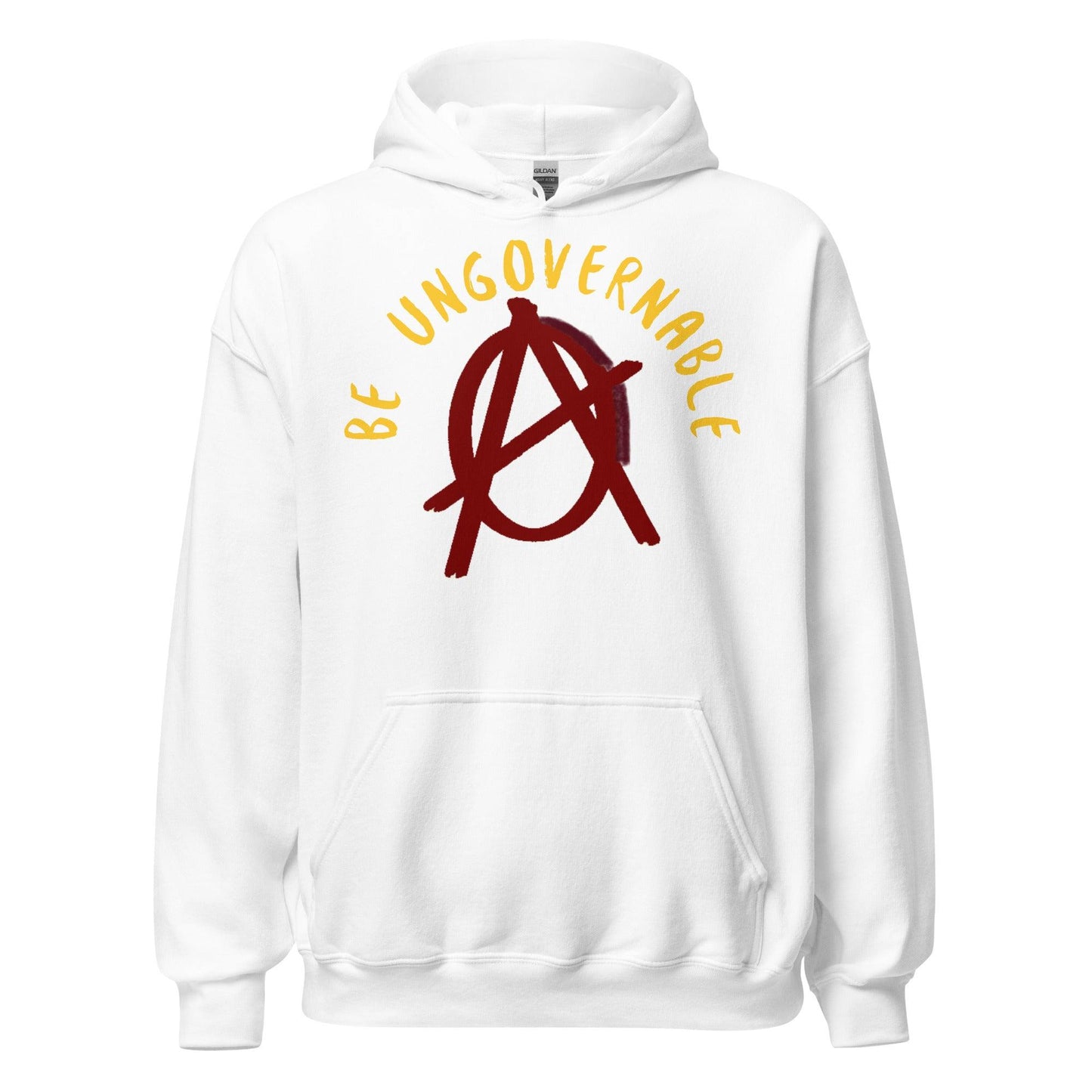 Anarchy Wear Red "Be Ungovernable" Hoodie - AnarchyWear