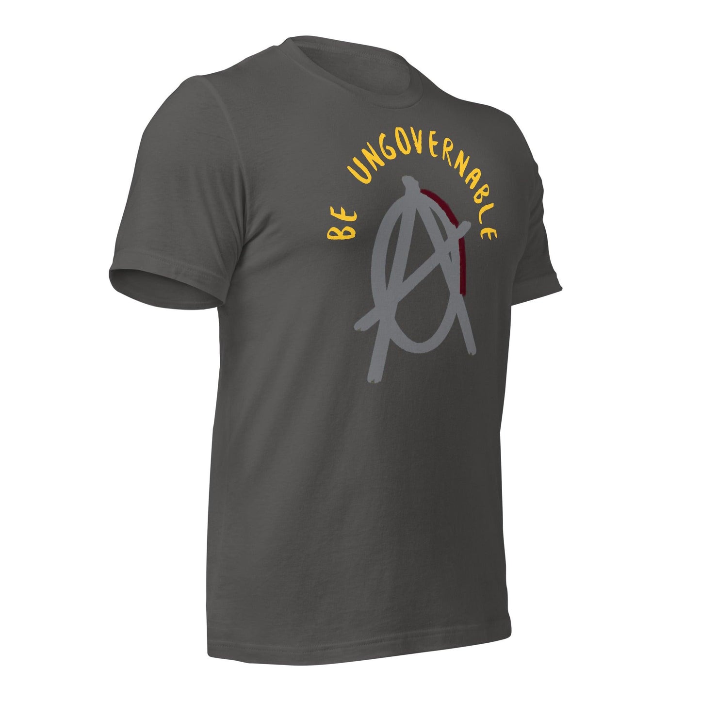 Anarchy Wear "Be Ungovernable" Agora Grey Unisex t-shirt - AnarchyWear