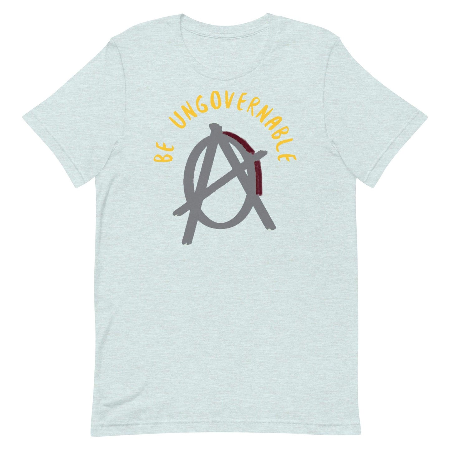 Anarchy Wear "Be Ungovernable" Agora Grey Pastels Unisex t-shirt - AnarchyWear