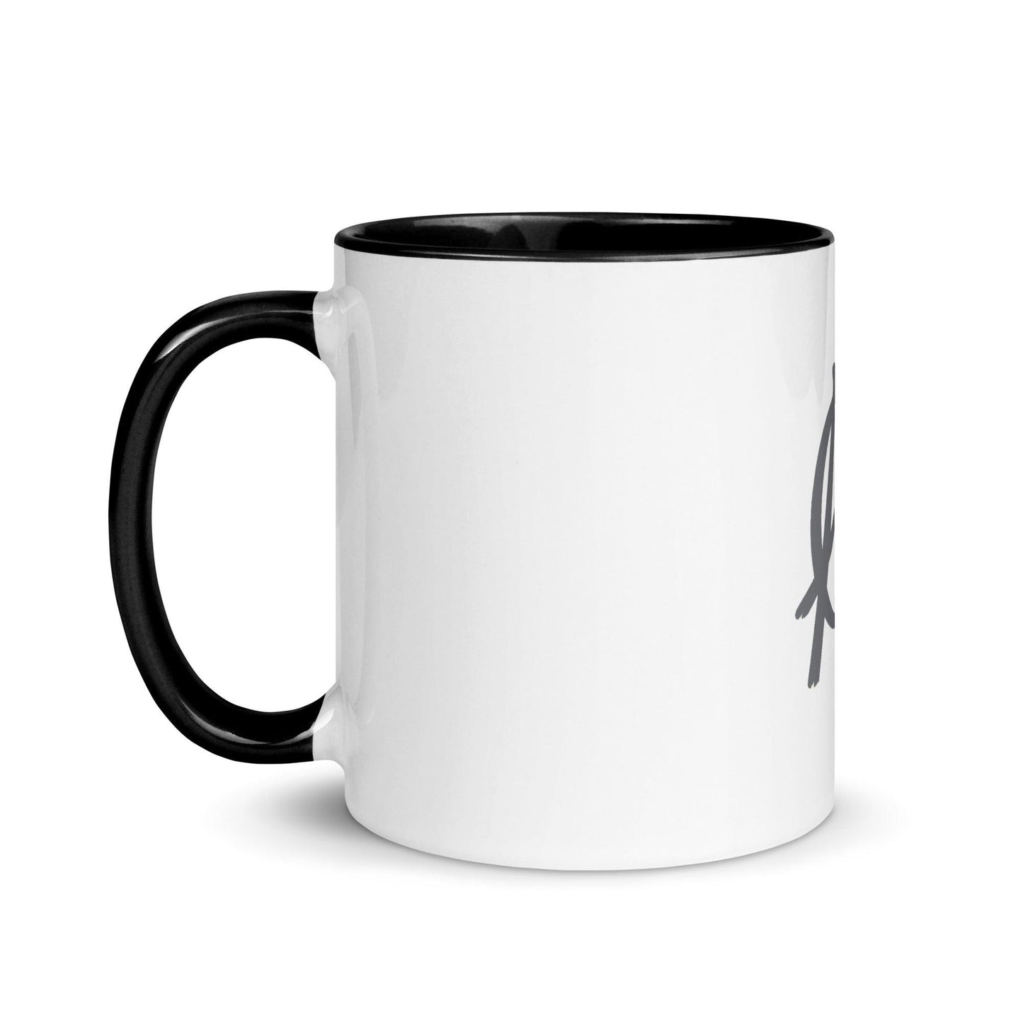 Grey Anarchy Mug with Color Inside - AnarchyWear