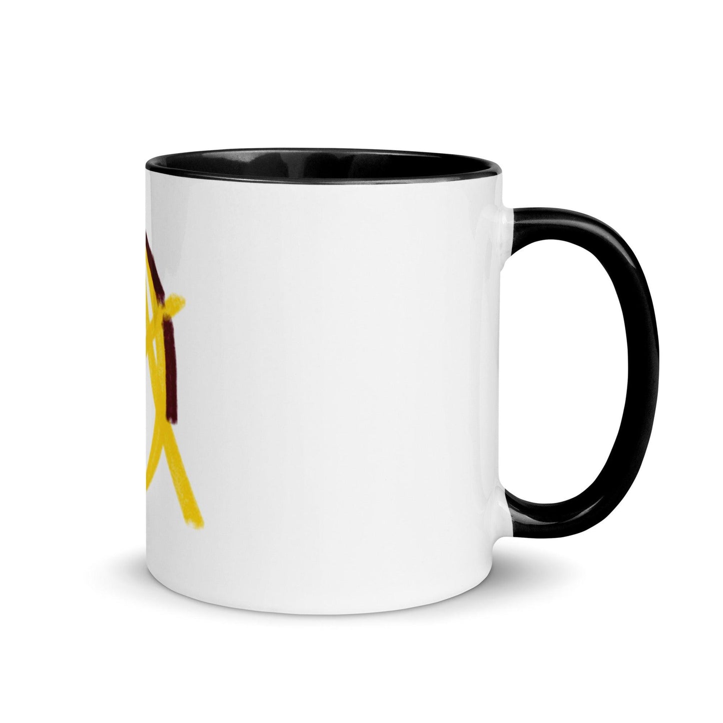 Gold Anarchy Mug with Color Inside - AnarchyWear