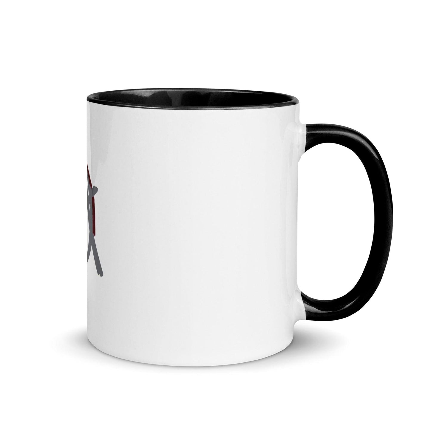 Grey Anarchy Mug with Color Inside - AnarchyWear