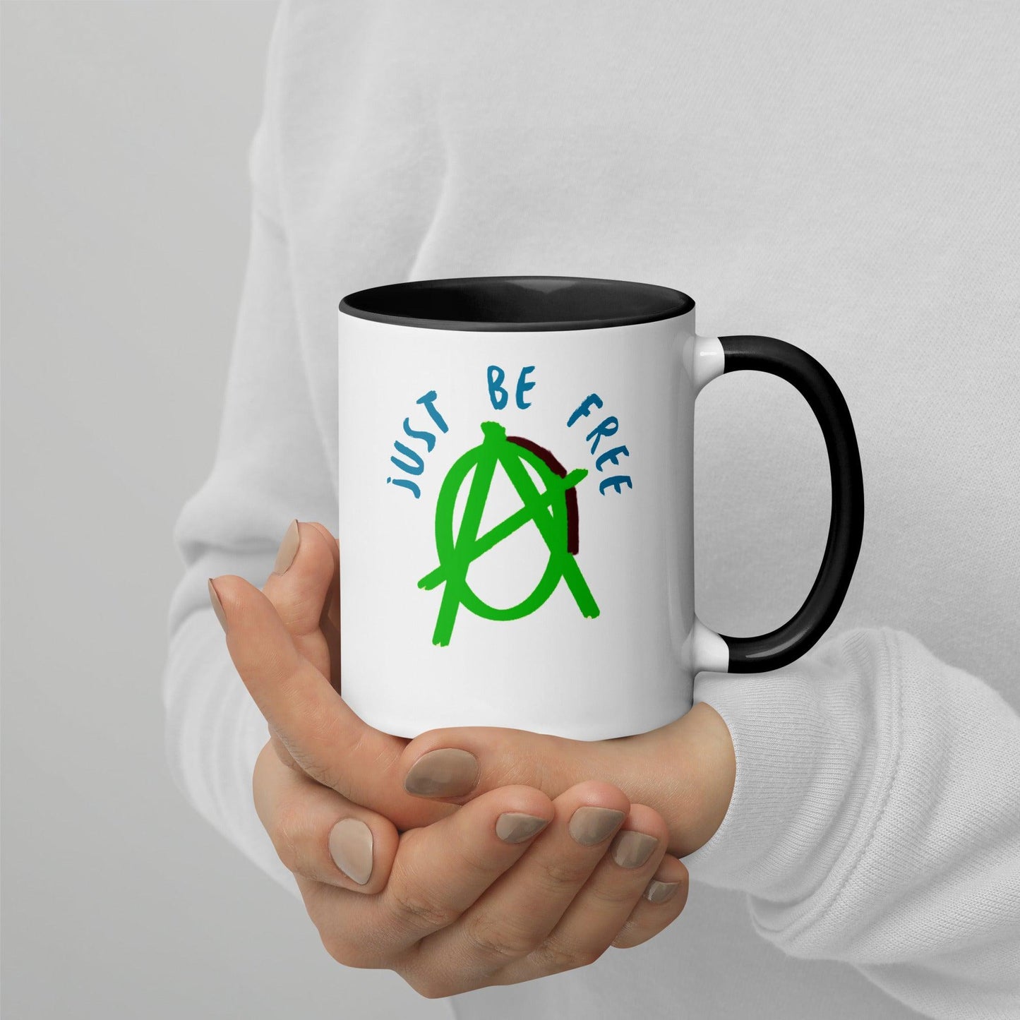 Green "Just Be Free" Anarchy Mug - AnarchyWear