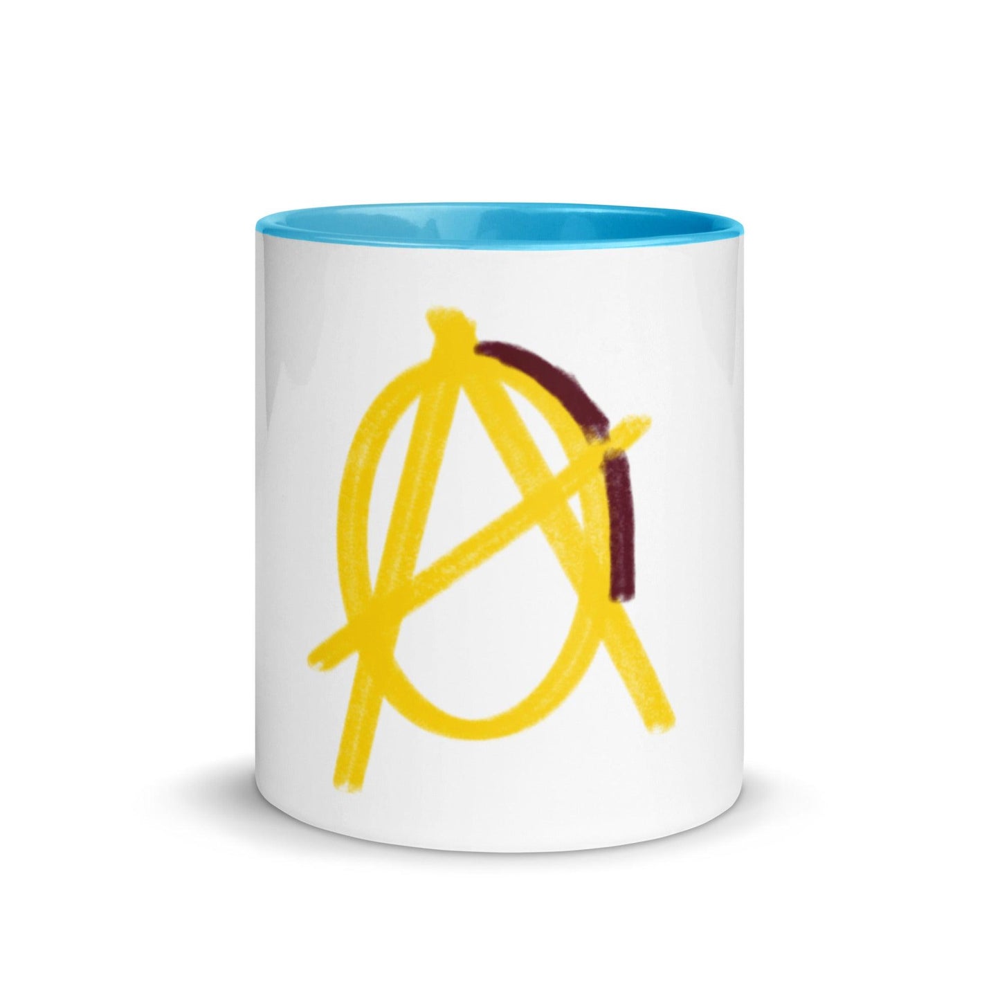 Gold Anarchy Mug with Color Inside - AnarchyWear