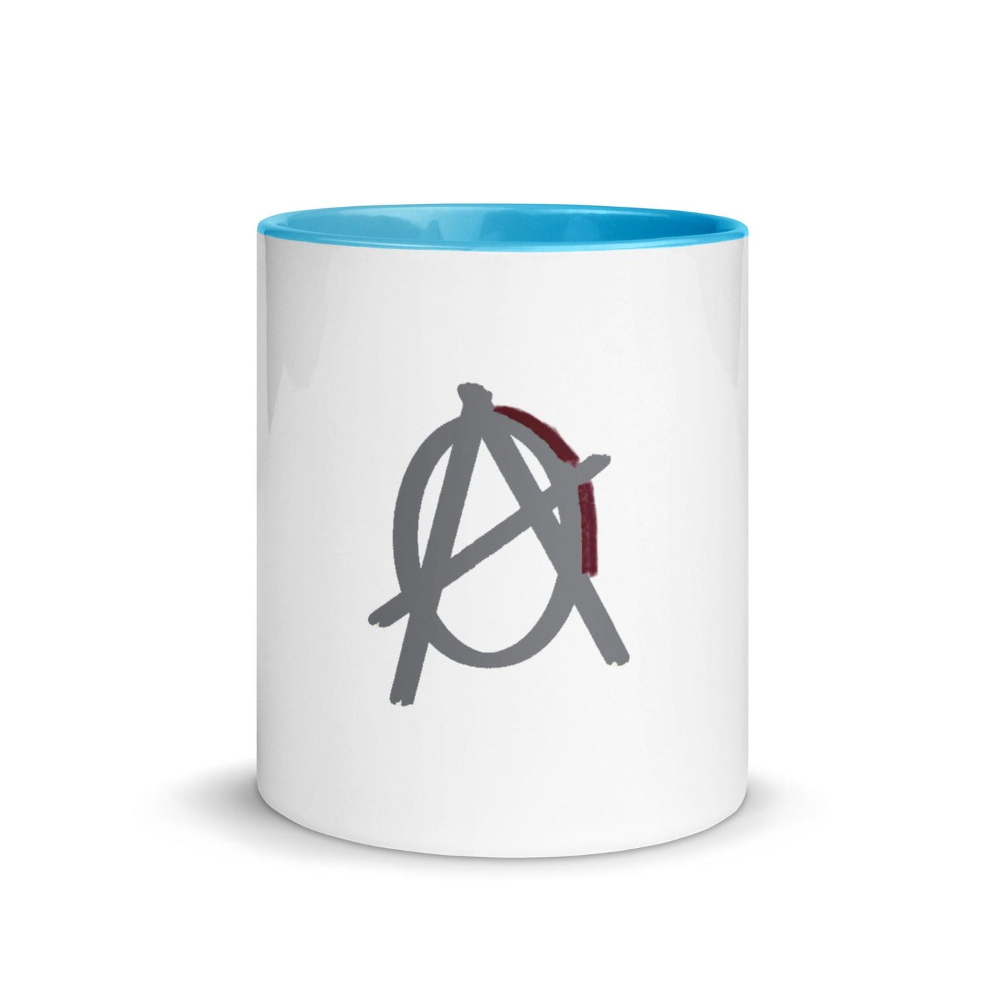 Grey Anarchy Mug with Color Inside - AnarchyWear