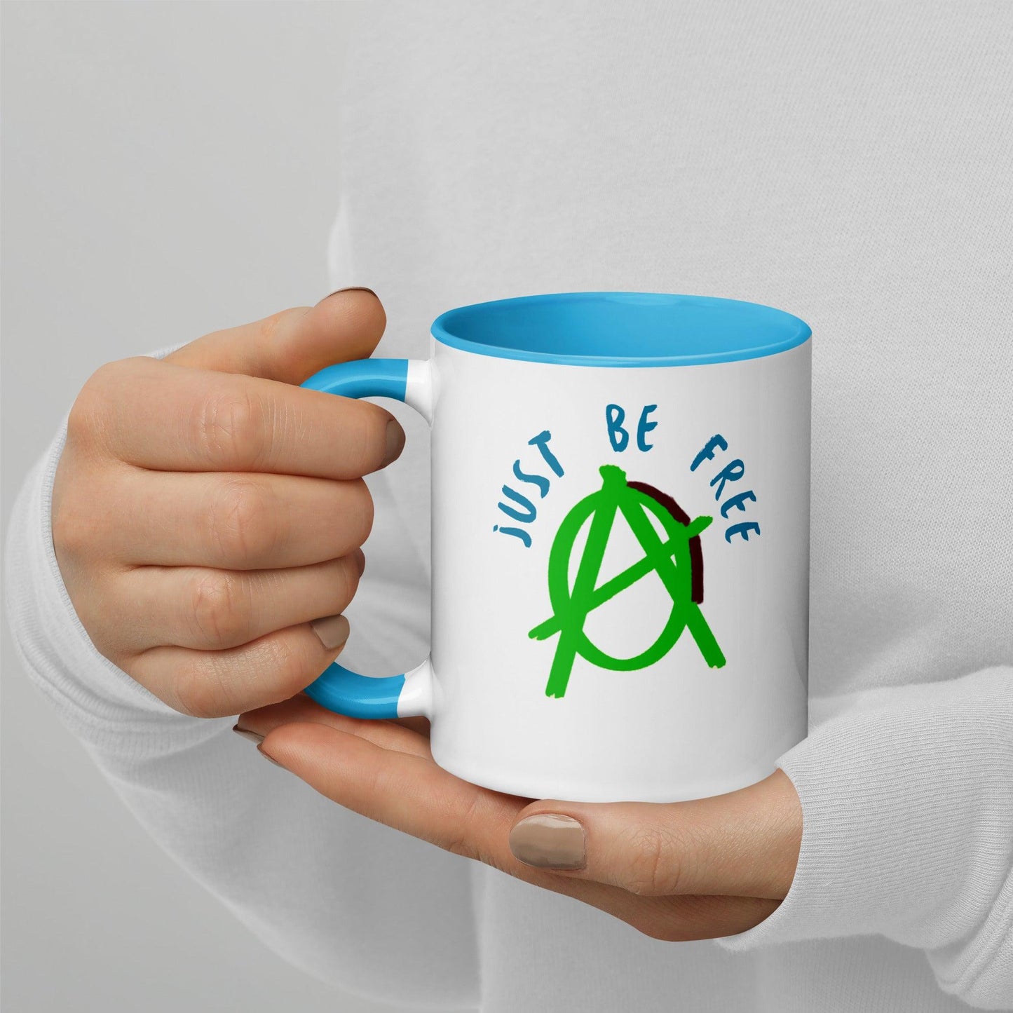 Green "Just Be Free" Anarchy Mug - AnarchyWear