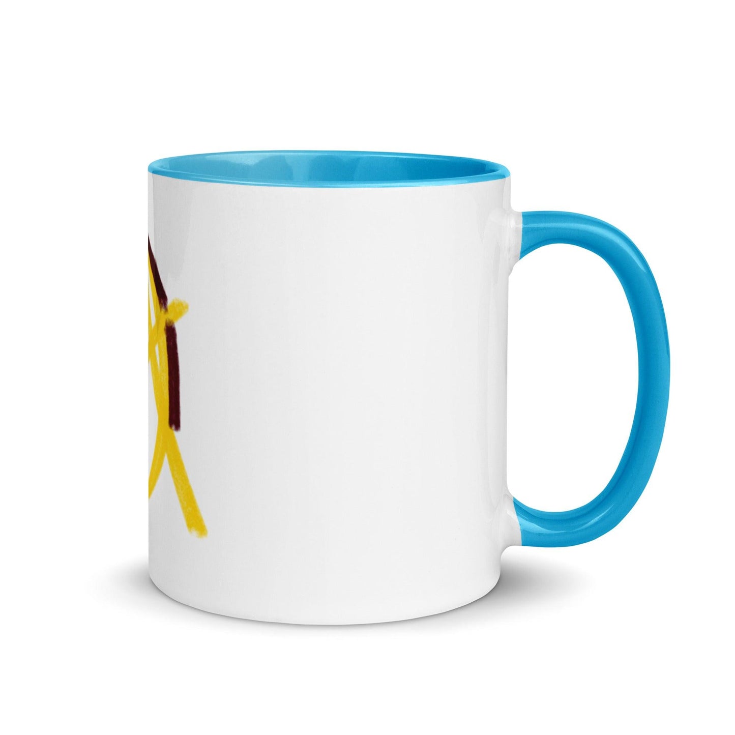 Gold Anarchy Mug with Color Inside - AnarchyWear