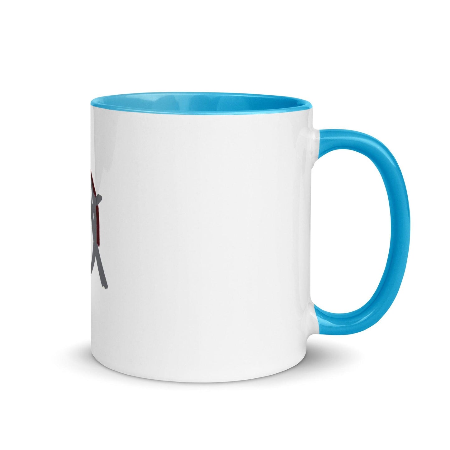 Grey Anarchy Mug with Color Inside - AnarchyWear