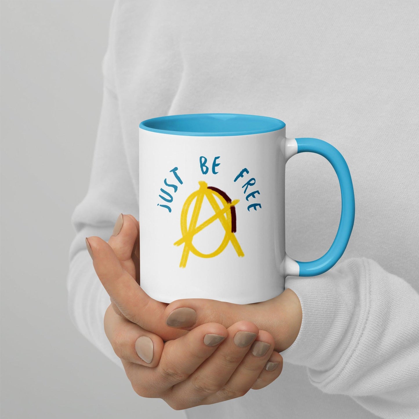 Gold "Just Be Free" Anarchy Mug - AnarchyWear