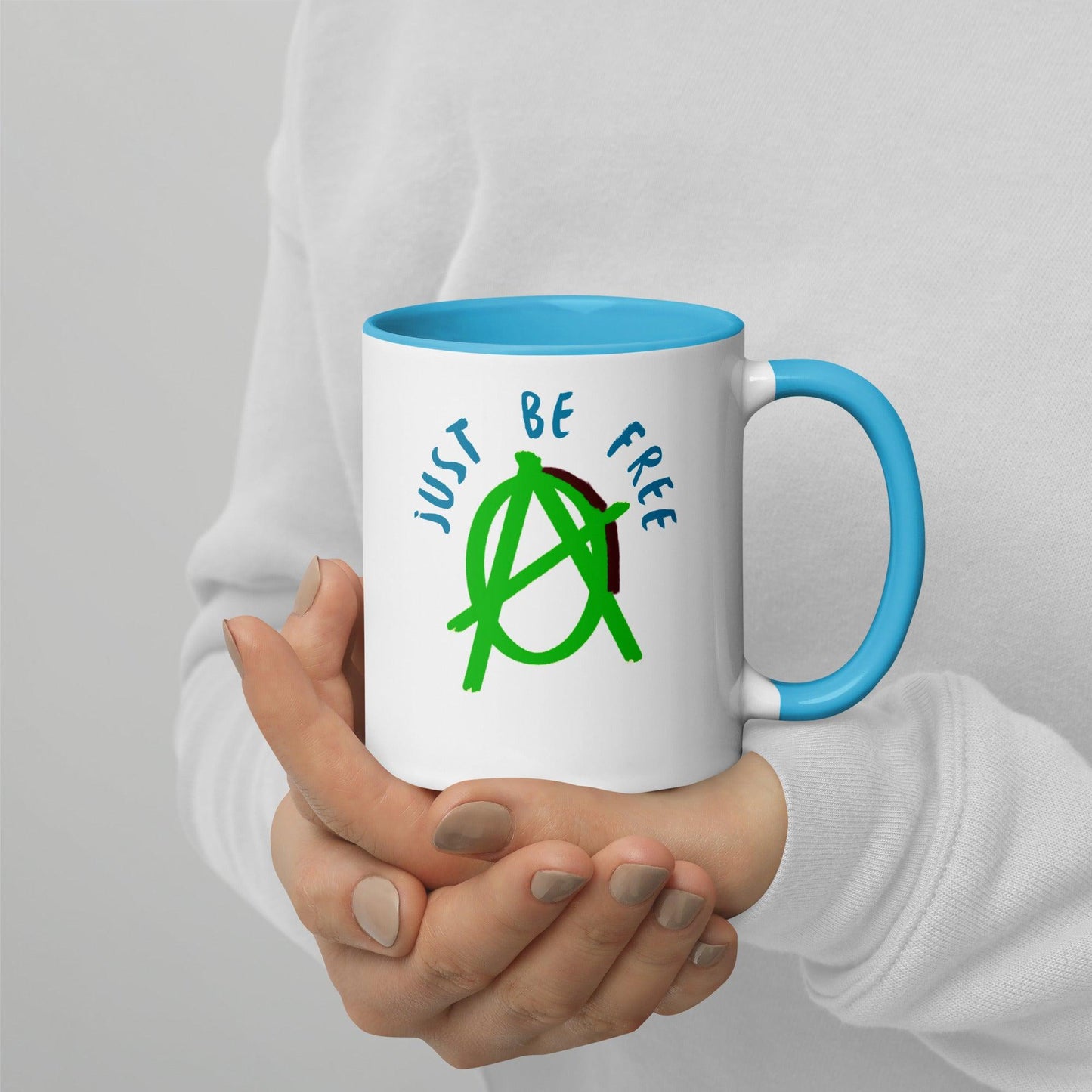 Green "Just Be Free" Anarchy Mug - AnarchyWear