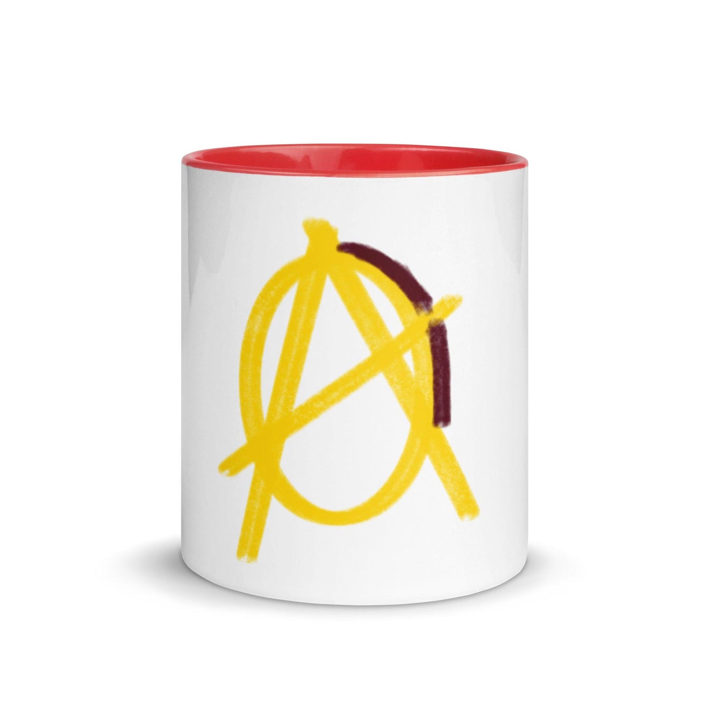 Gold Anarchy Mug with Color Inside - AnarchyWear