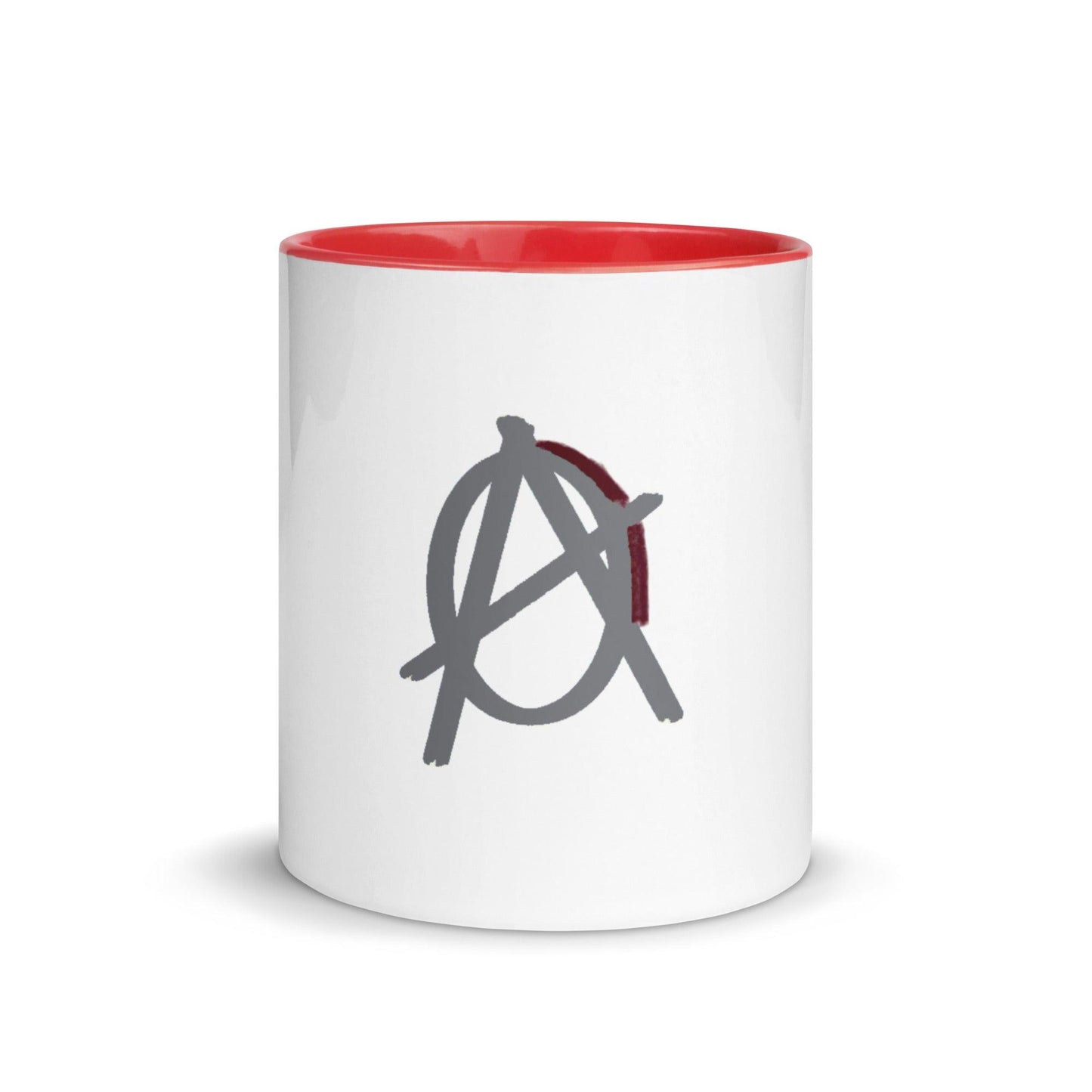 Grey Anarchy Mug with Color Inside - AnarchyWear