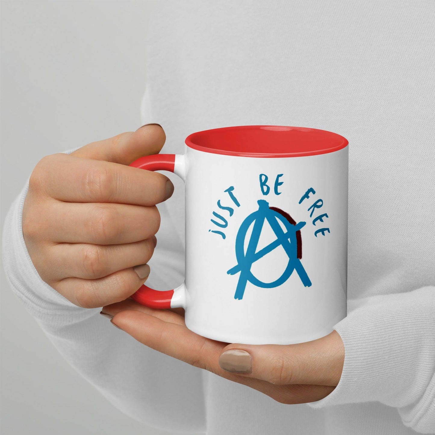 Blue "Just Be Free" Anarchy Mug - AnarchyWear