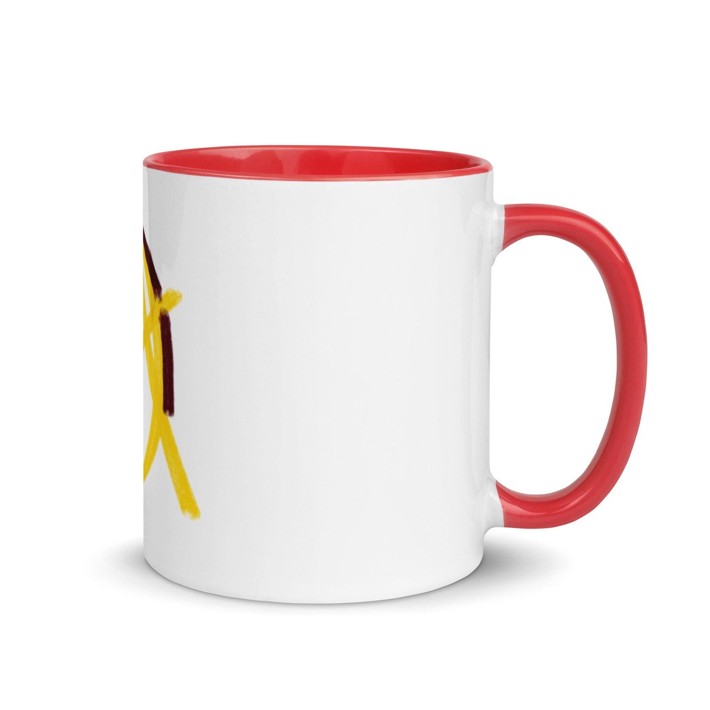 Gold Anarchy Mug with Color Inside - AnarchyWear