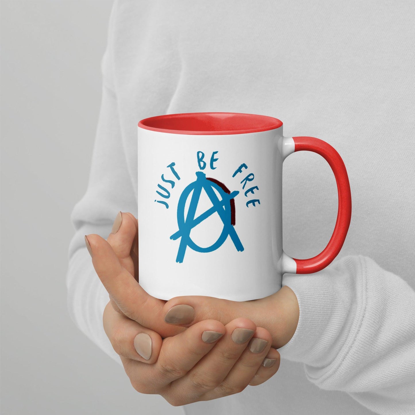 Blue "Just Be Free" Anarchy Mug - AnarchyWear