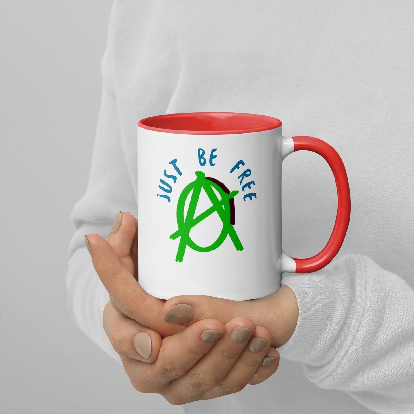 Green "Just Be Free" Anarchy Mug - AnarchyWear