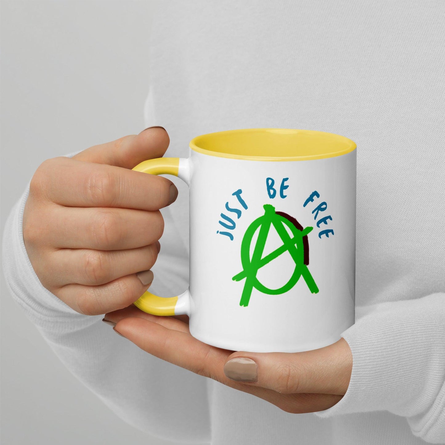 Green "Just Be Free" Anarchy Mug - AnarchyWear