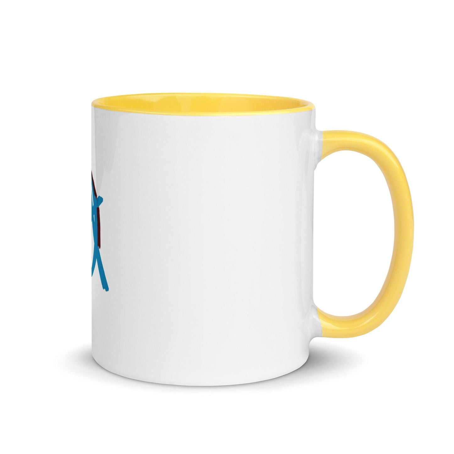 Blue Anarchy Mug with Color Inside - AnarchyWear