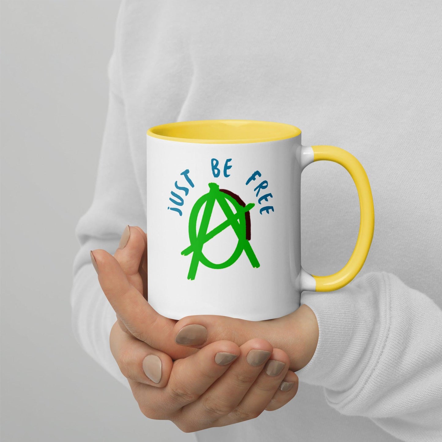Green "Just Be Free" Anarchy Mug - AnarchyWear
