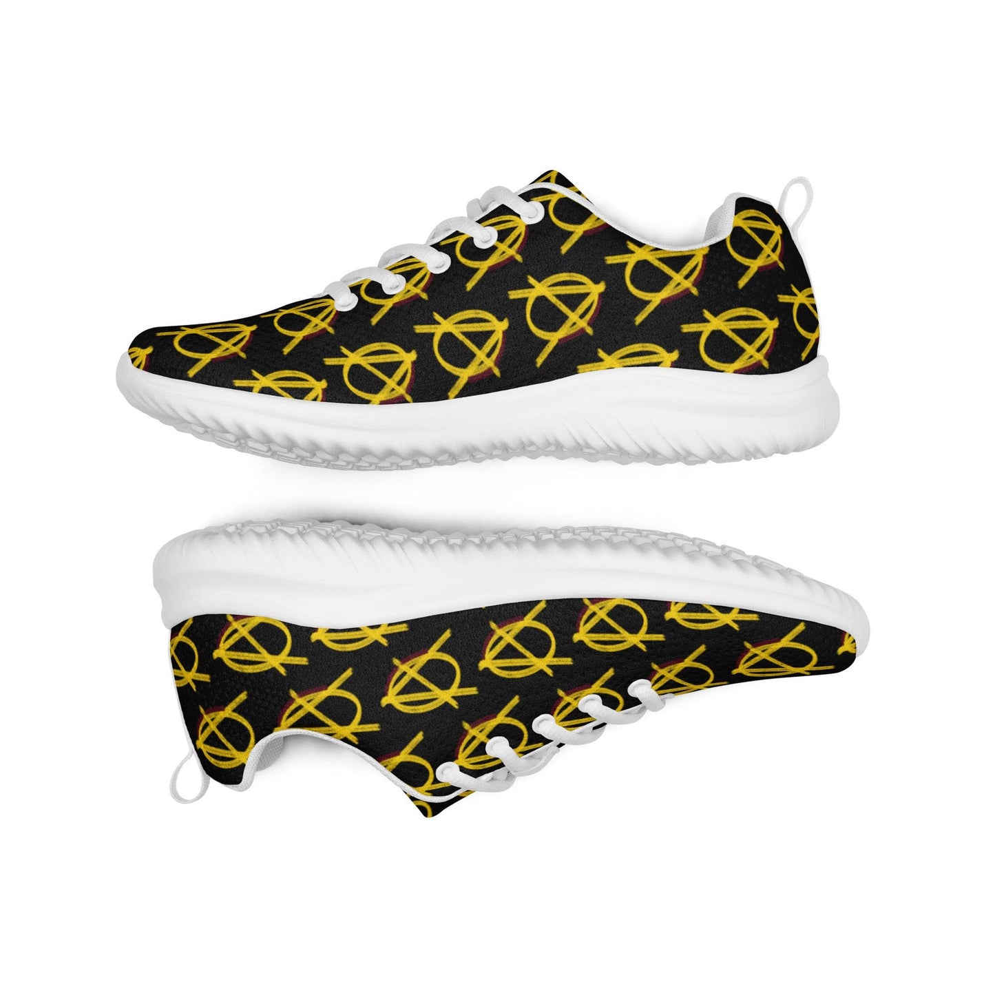 Anarchy Wear Black and Gold Women’s athletic shoes - AnarchyWear