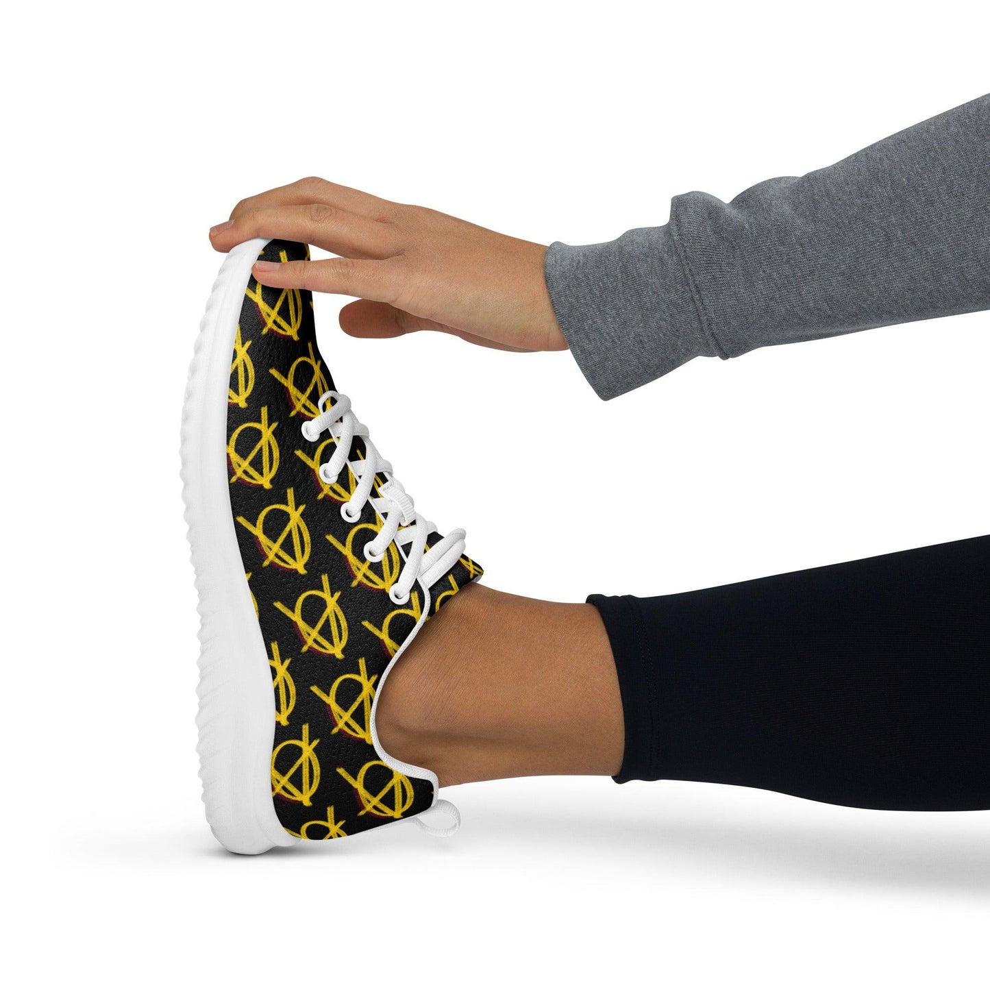 Anarchy Wear Black and Gold Women’s athletic shoes - AnarchyWear