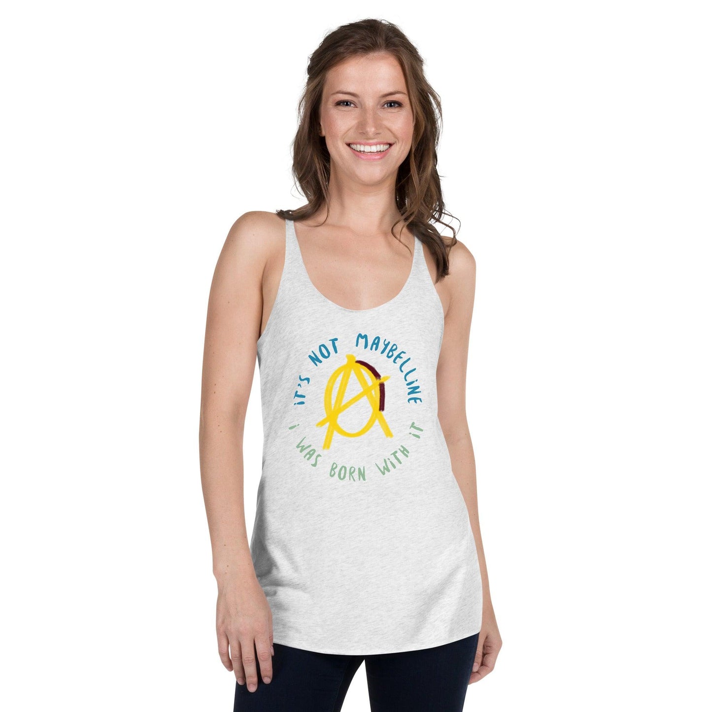 Anarchy Wear Women's "It's Not Maybelline" Women's Racerback Tank - AnarchyWear
