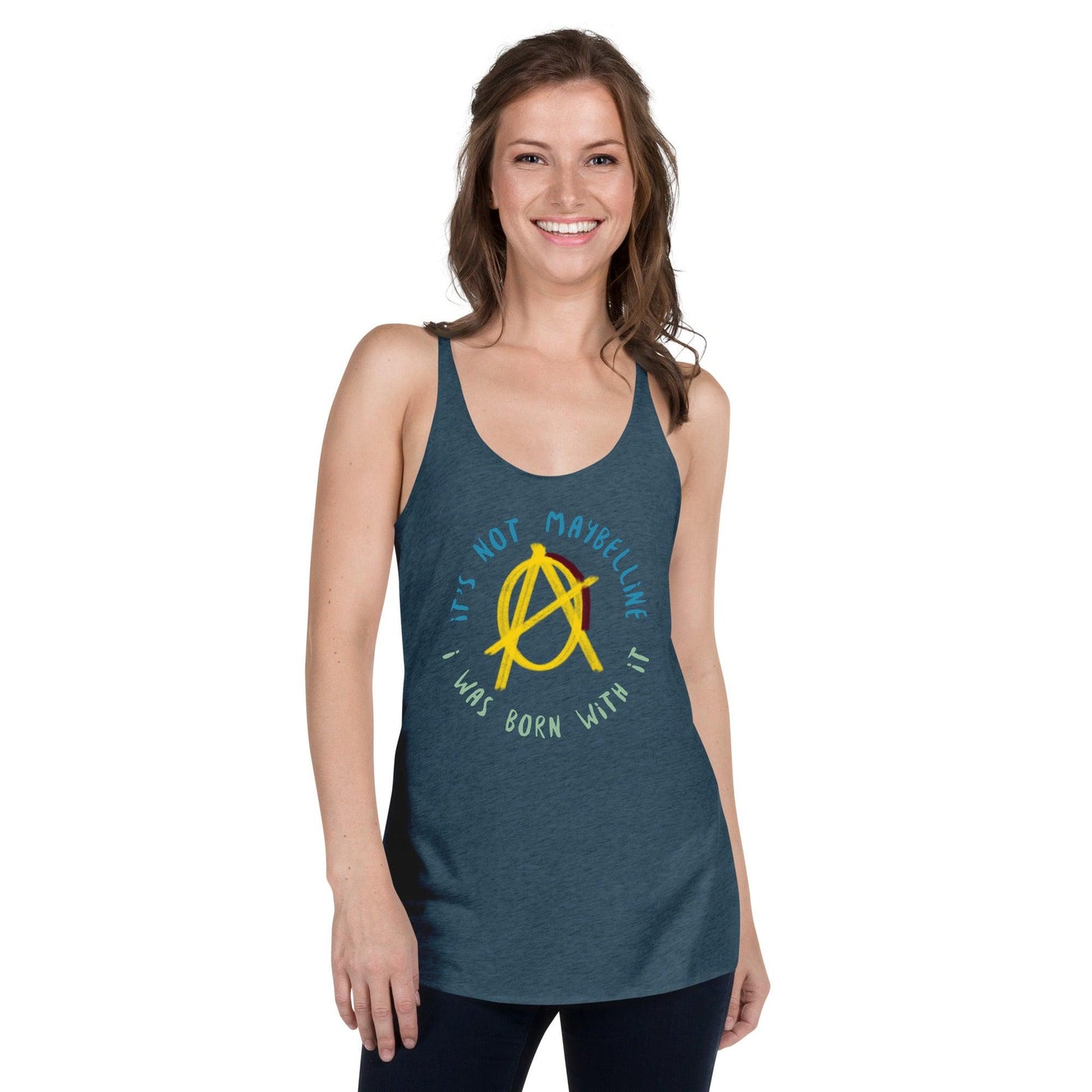 Anarchy Wear Women's "It's Not Maybelline" Women's Racerback Tank - AnarchyWear