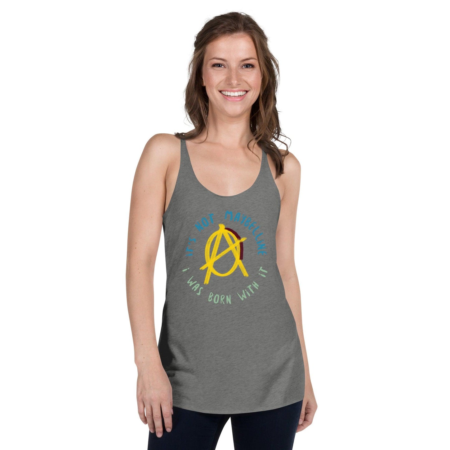 Anarchy Wear Women's "It's Not Maybelline" Women's Racerback Tank - AnarchyWear