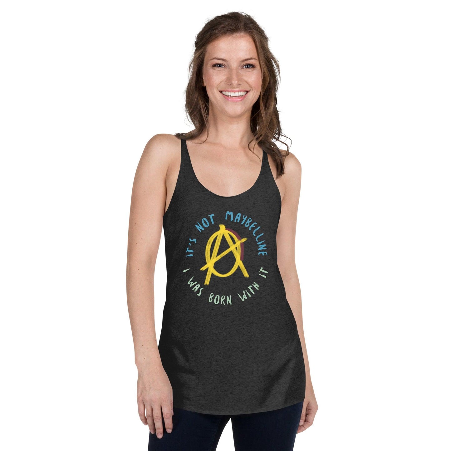 Anarchy Wear Women's "It's Not Maybelline" Women's Racerback Tank - AnarchyWear