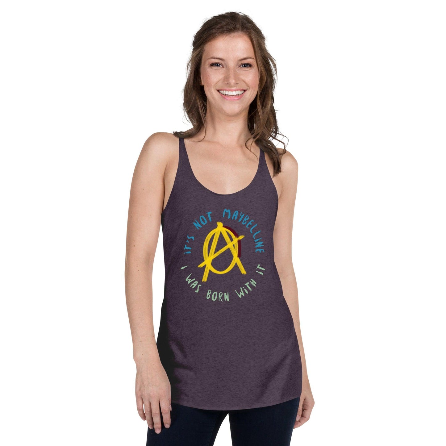 Anarchy Wear Women's "It's Not Maybelline" Women's Racerback Tank - AnarchyWear