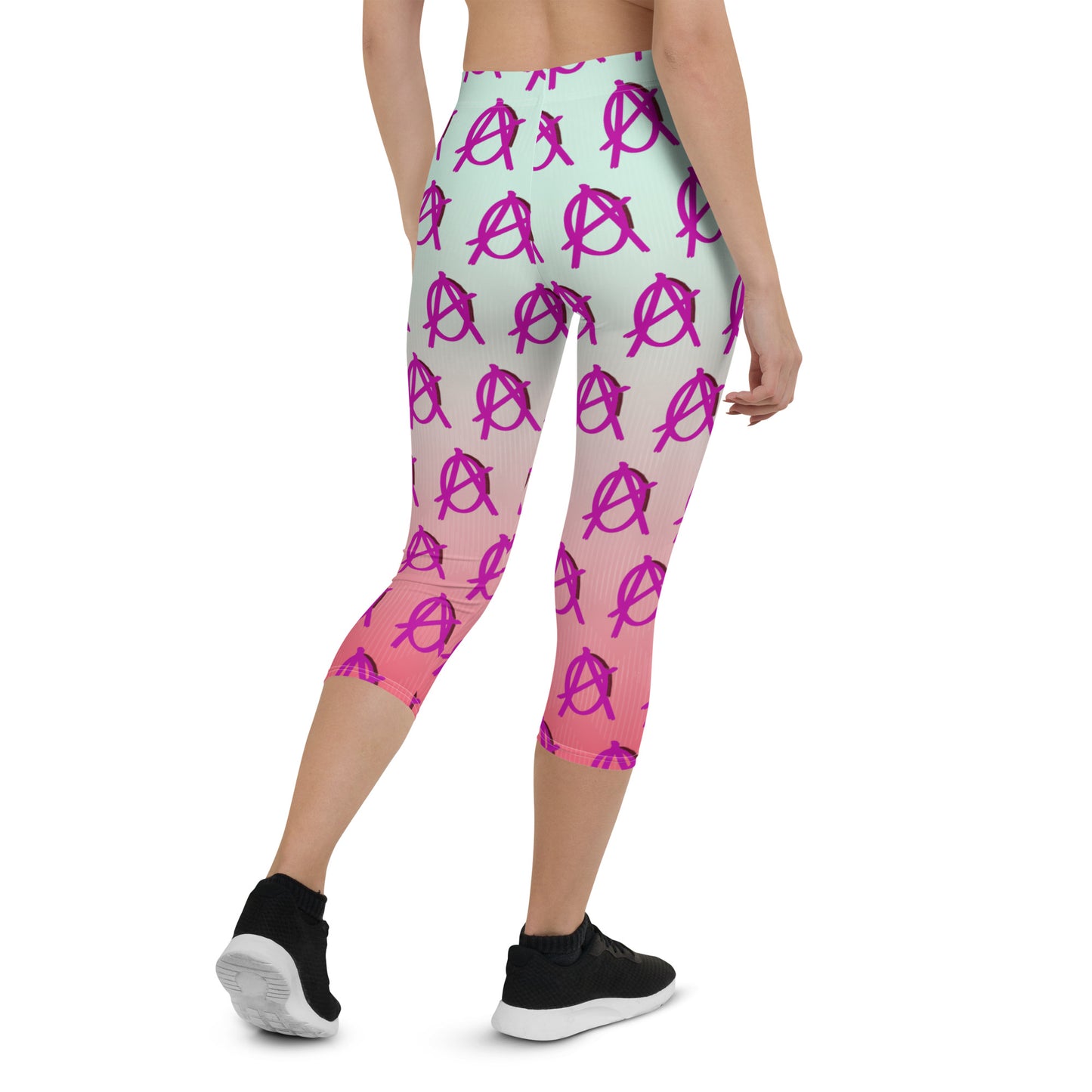 Anarchy Wear Faded Pink Capri Leggings